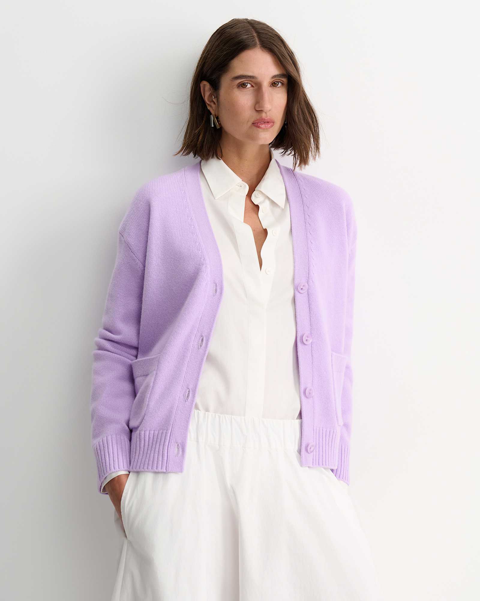 Sunshine Oversized Cardigan in SOFT LILAC
