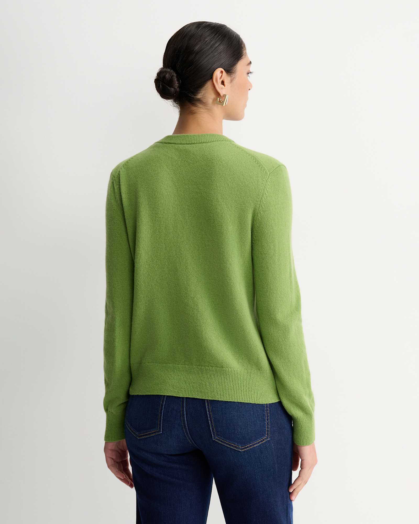 Sunshine Wool Cardigan in AVOCADO