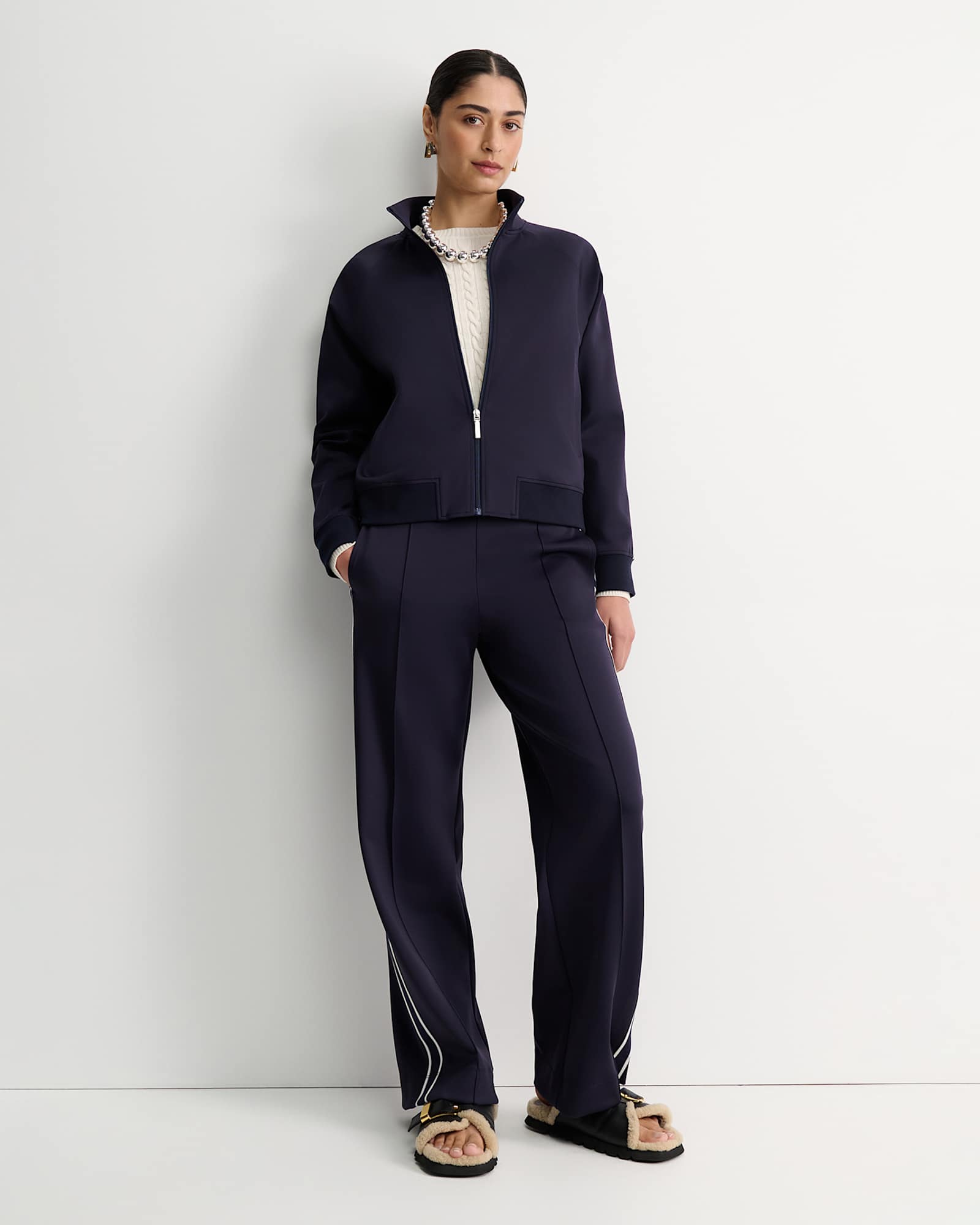 Lina Track Jacket in NAVY MULTI