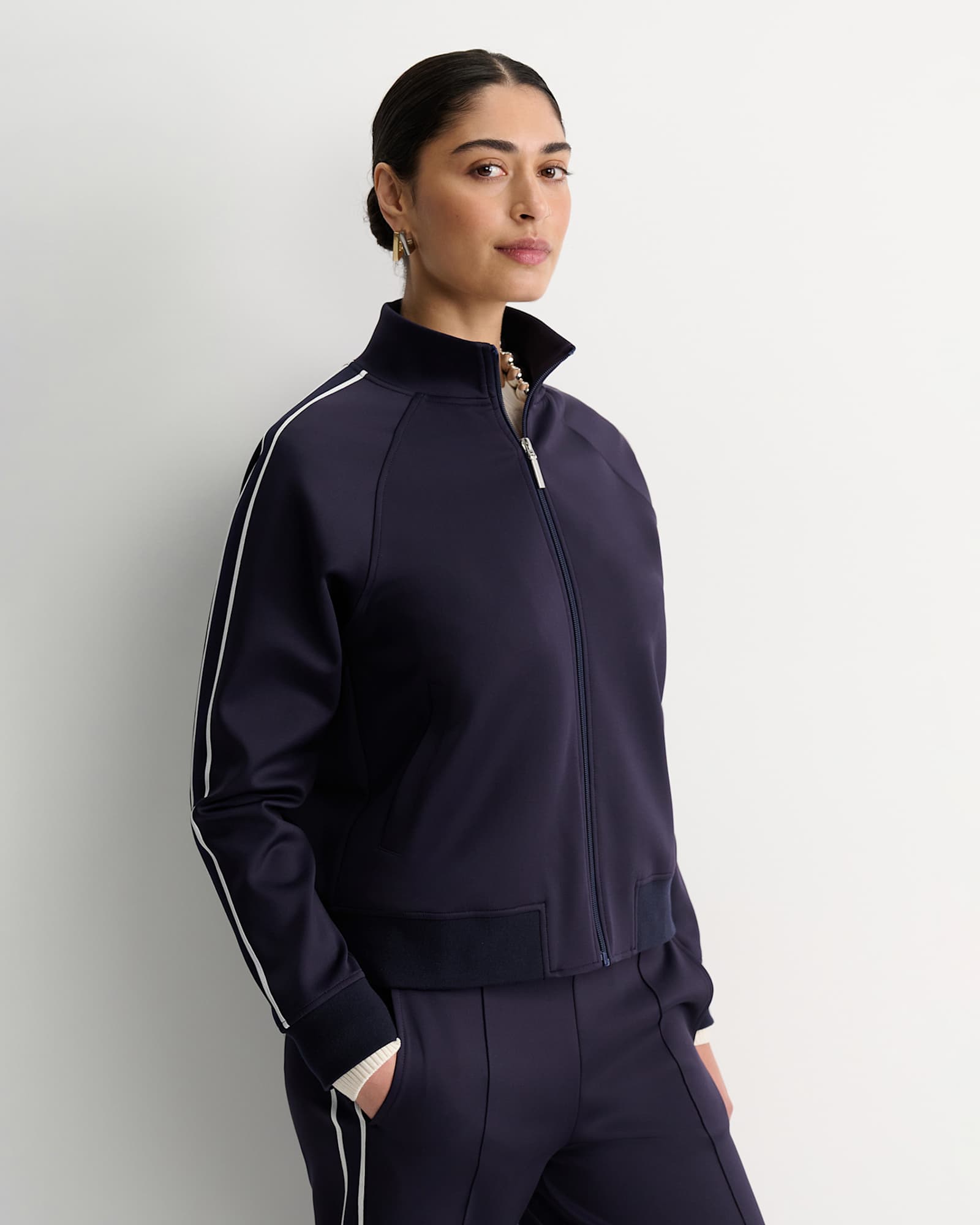 Lina Track Jacket in NAVY MULTI