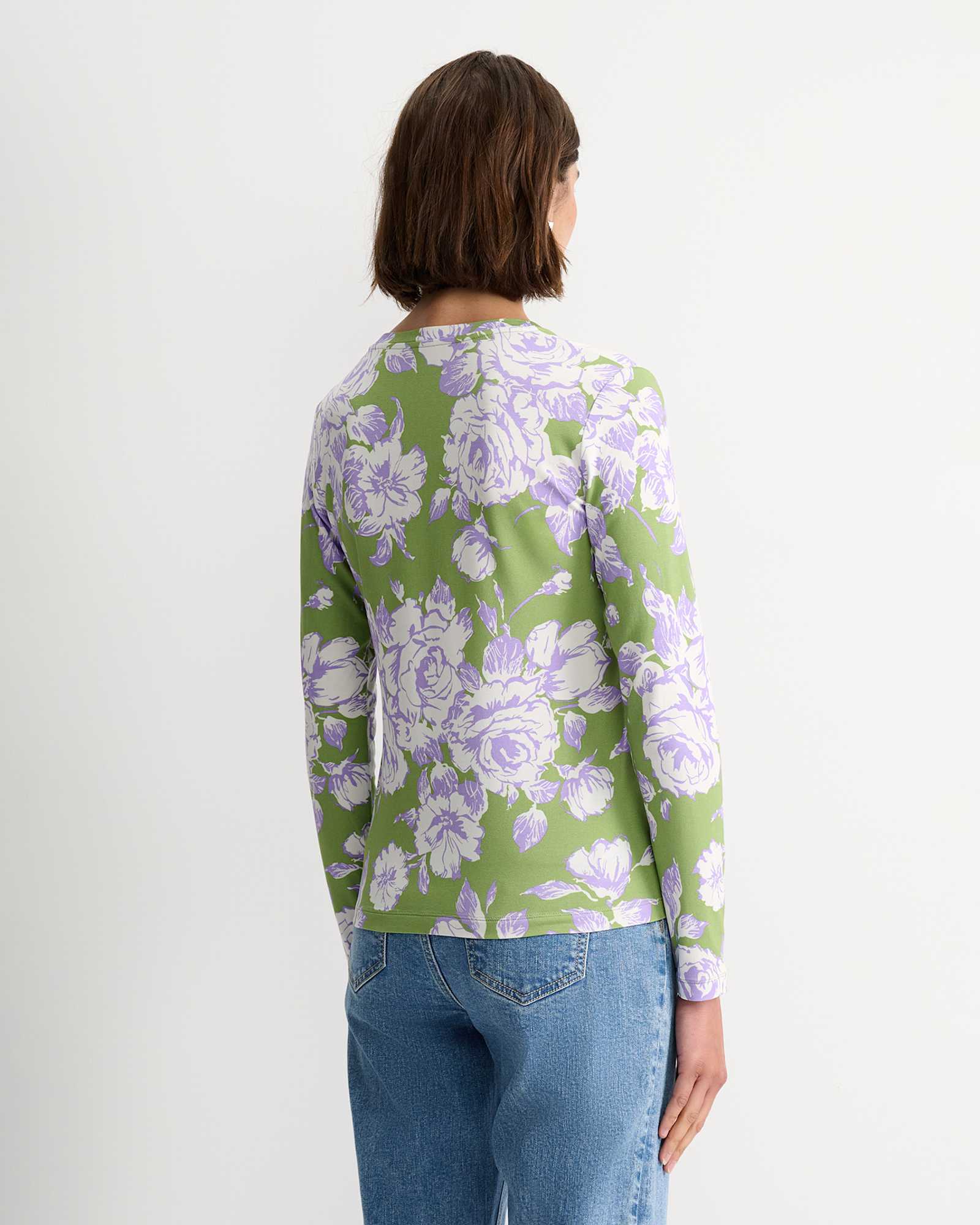 Bloom Liberty Long Sleeve Magic Tee in GREEN