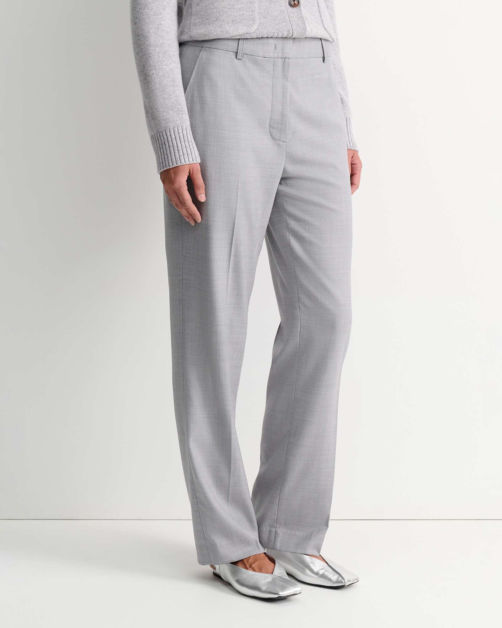 Wren Straight Leg Pant in GREY