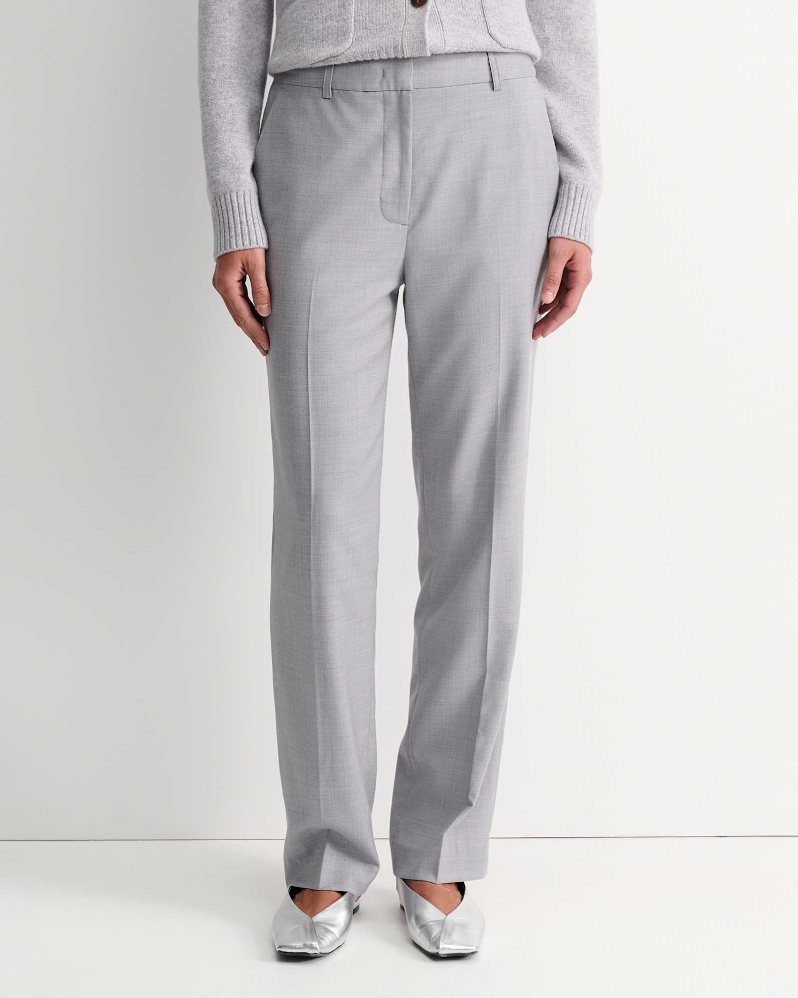Wren Straight Leg Pant in GREY
