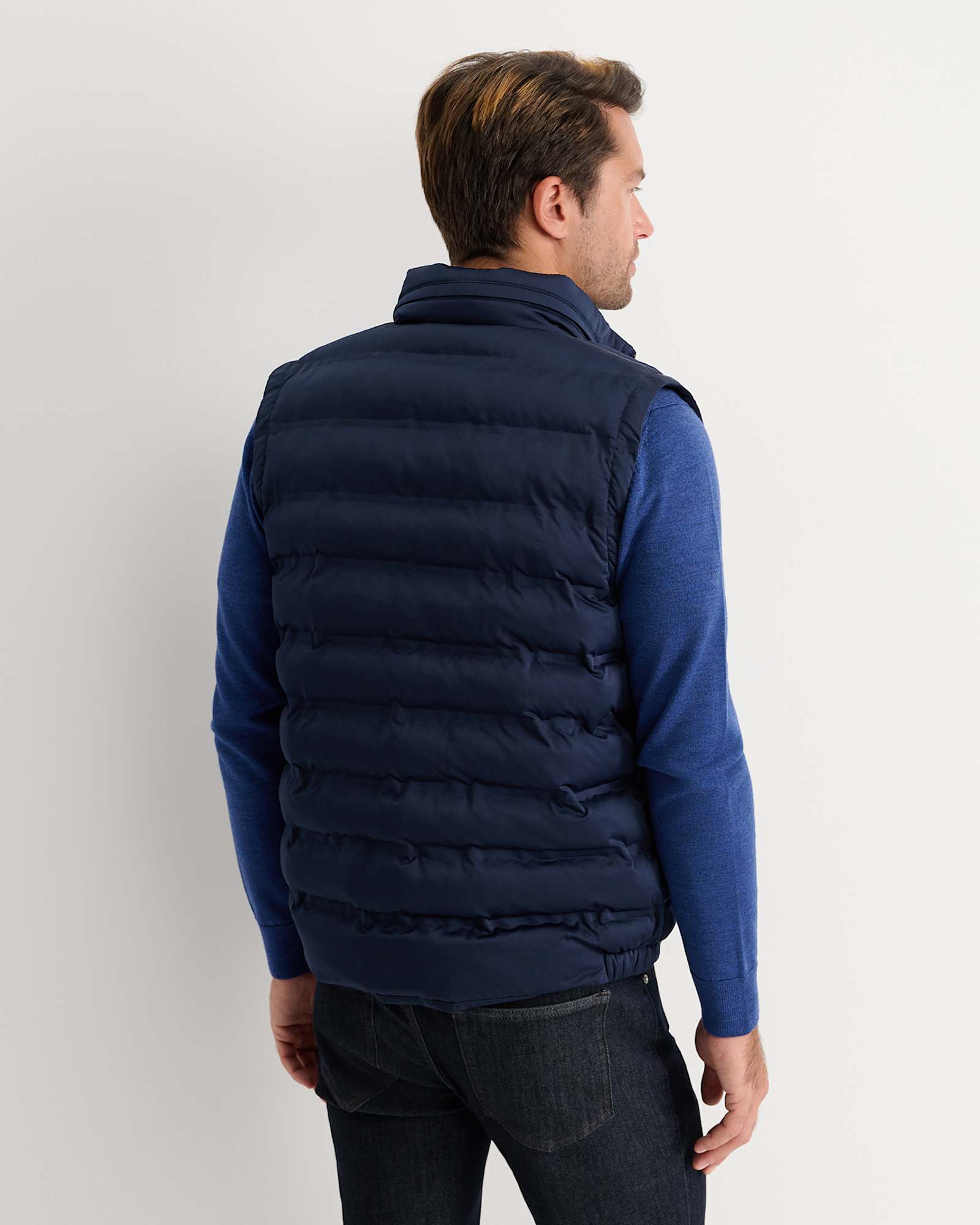 Curtis Puffer Vest in NAVY