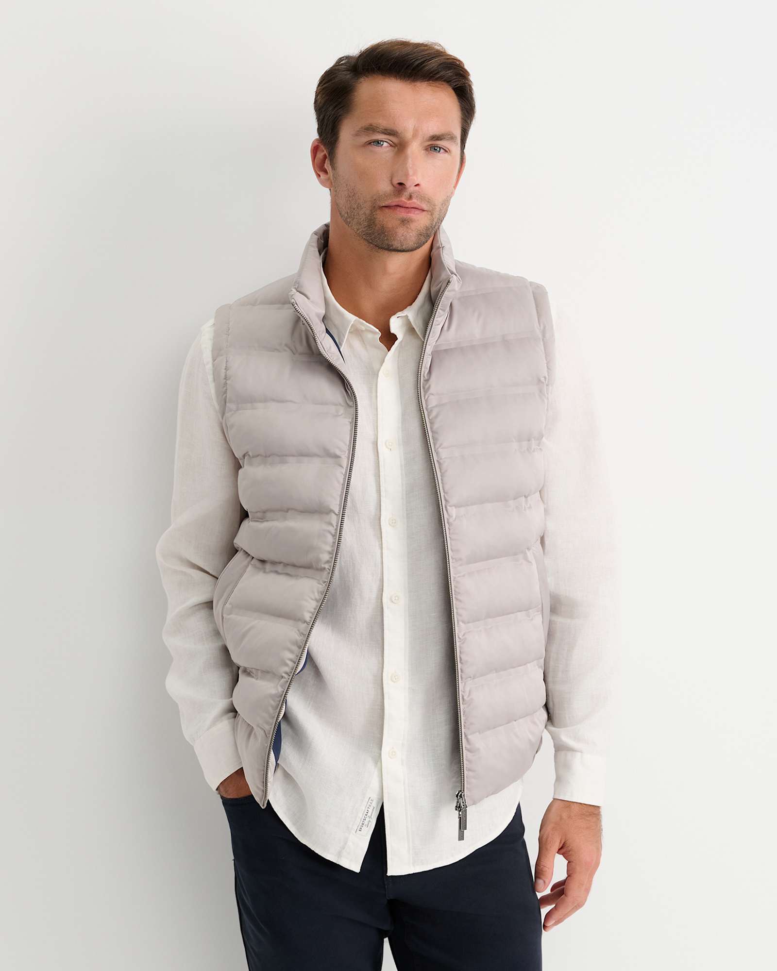 Curtis Puffer Vest in SILVER
