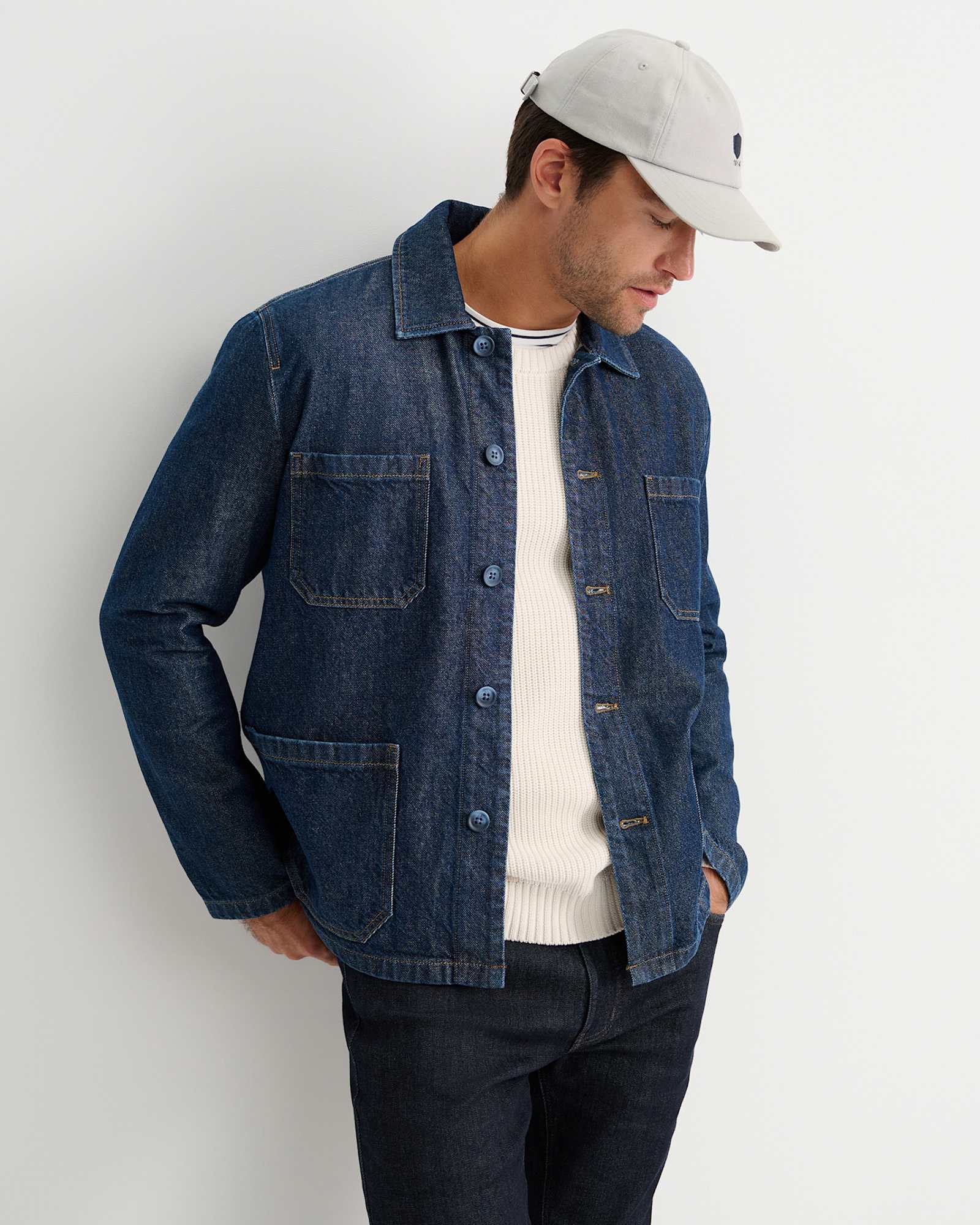 Conroy Denim Chore Jacket in RAW WASH