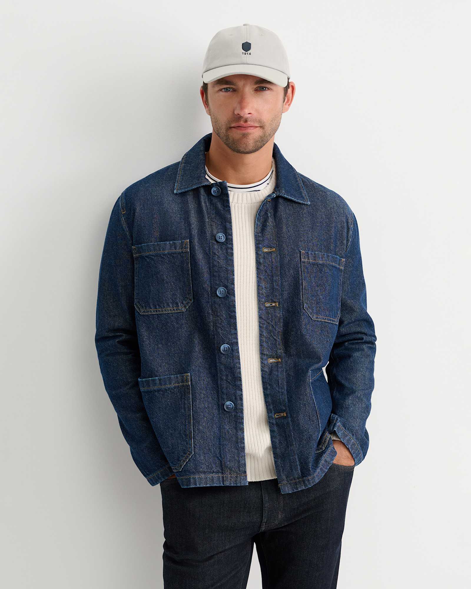 Conroy Denim Chore Jacket in RAW WASH