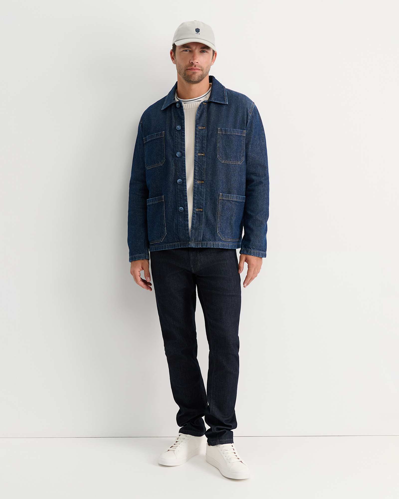 Conroy Denim Chore Jacket in RAW WASH