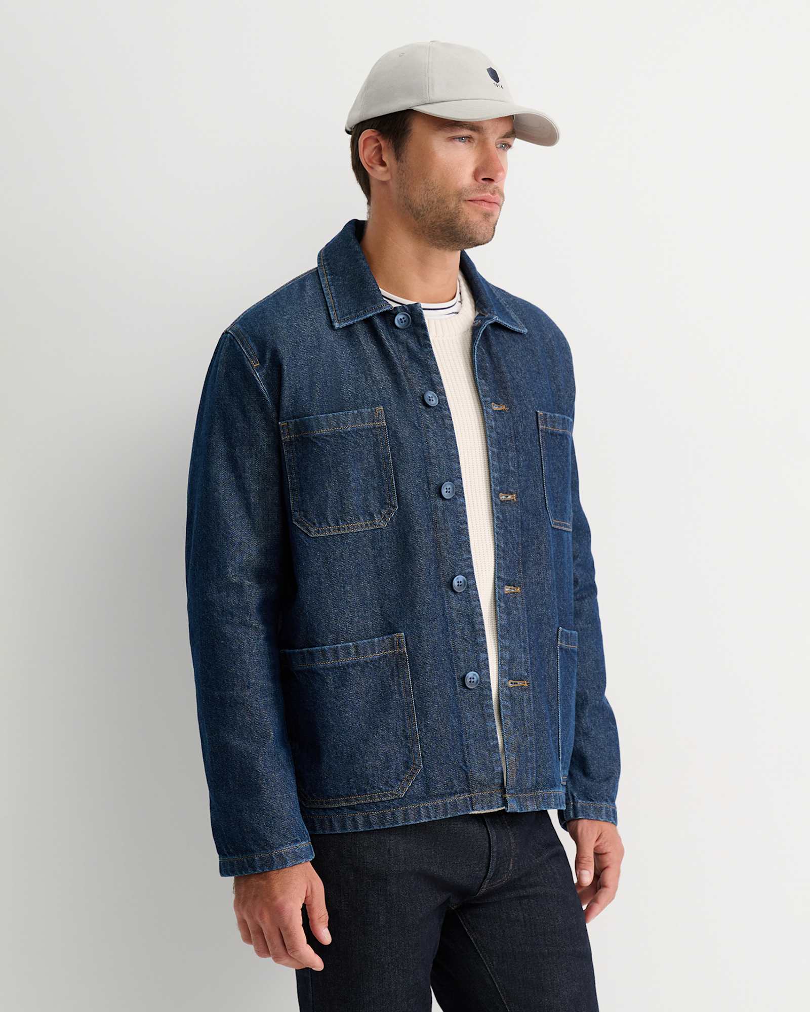 Conroy Denim Chore Jacket in RAW WASH