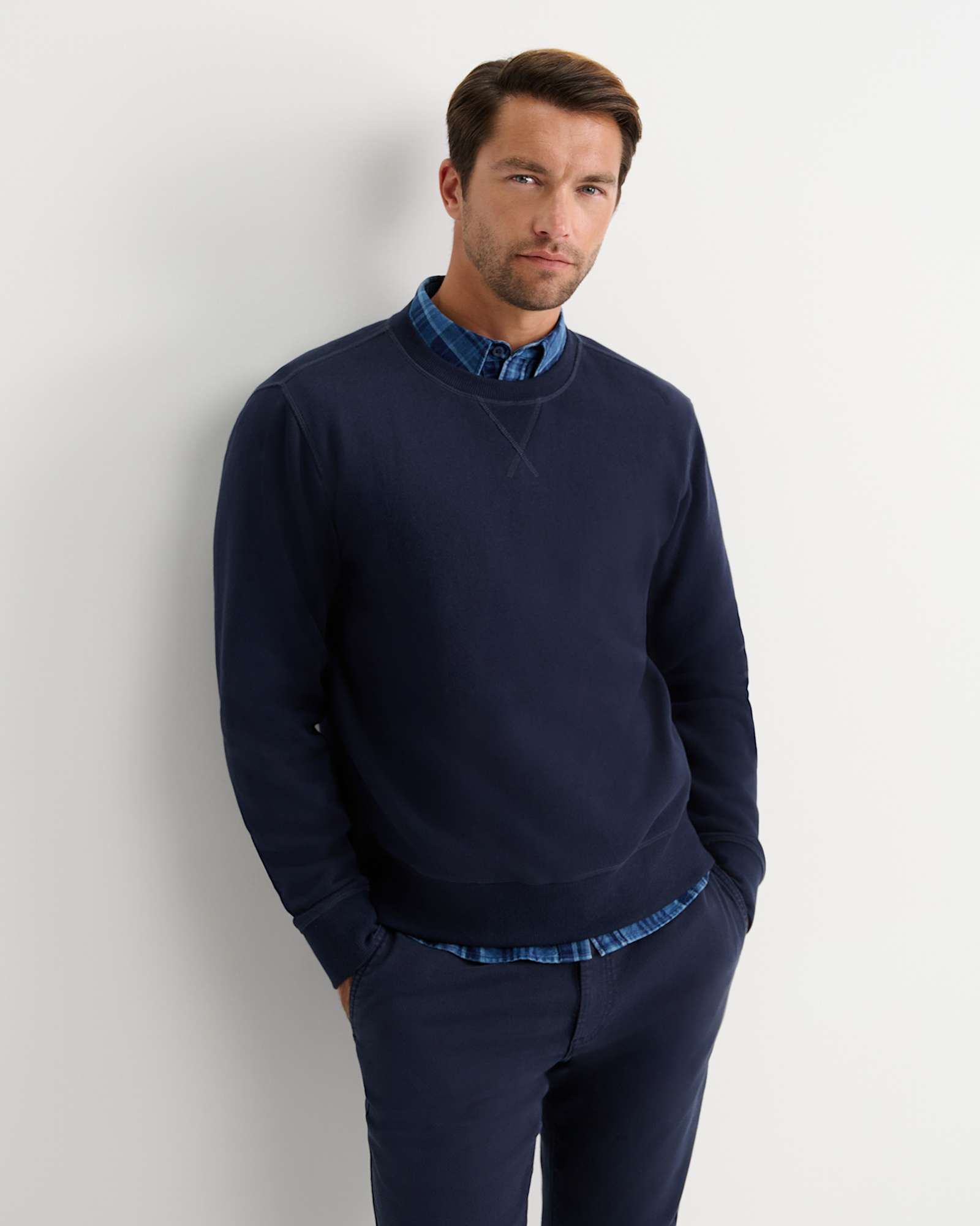 SC Crew Neck Sweat in NAVY