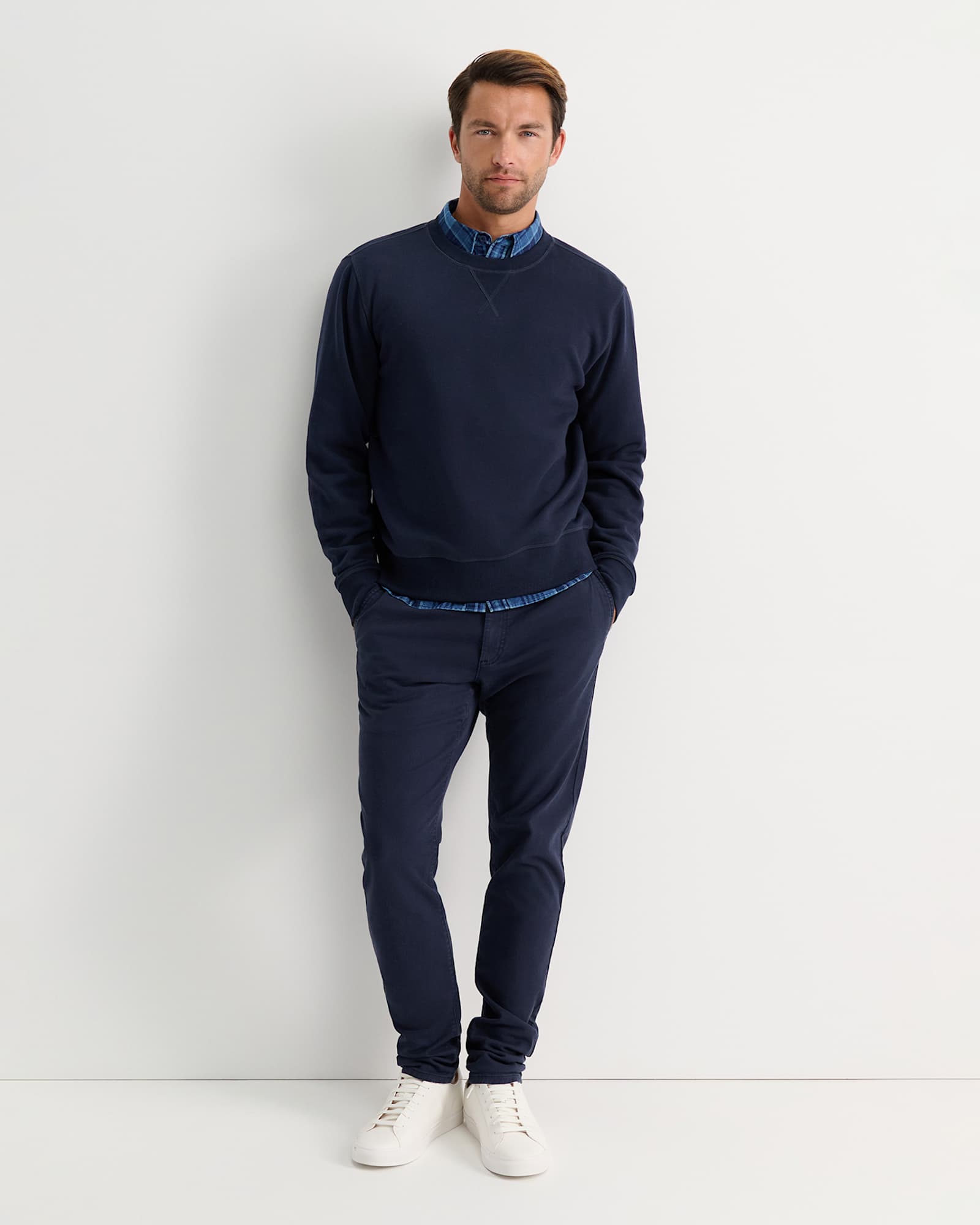 SC Crew Neck Sweat in NAVY