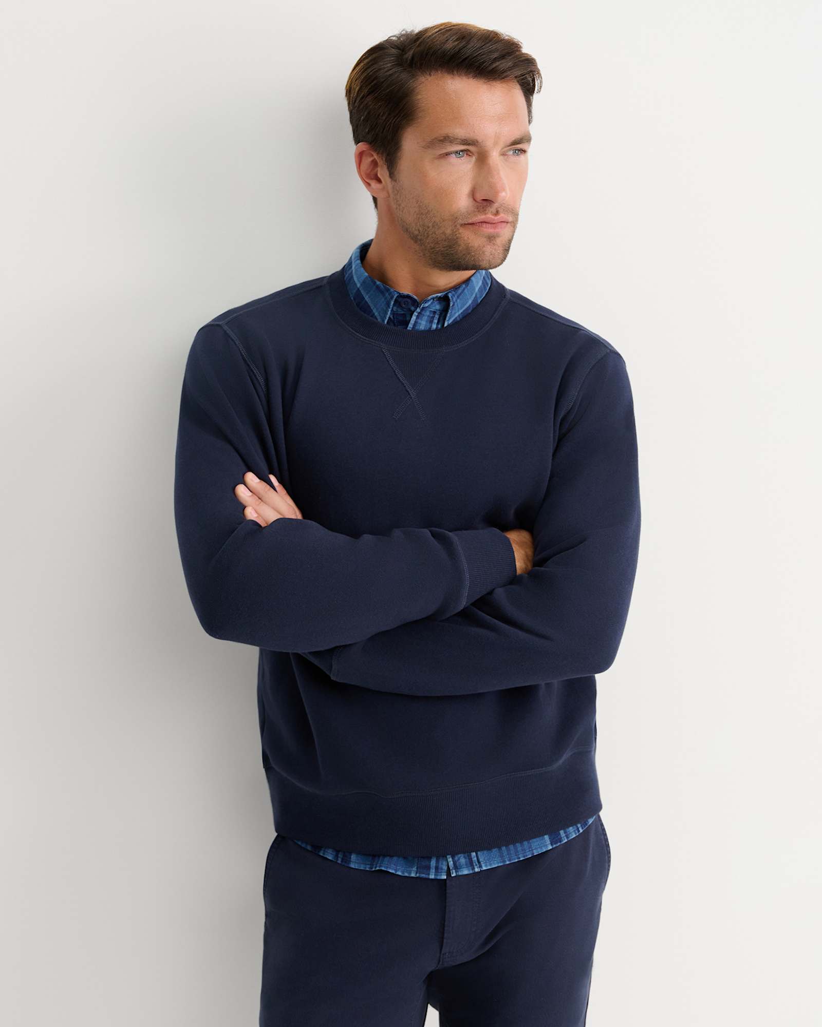 SC Crew Neck Sweat in NAVY