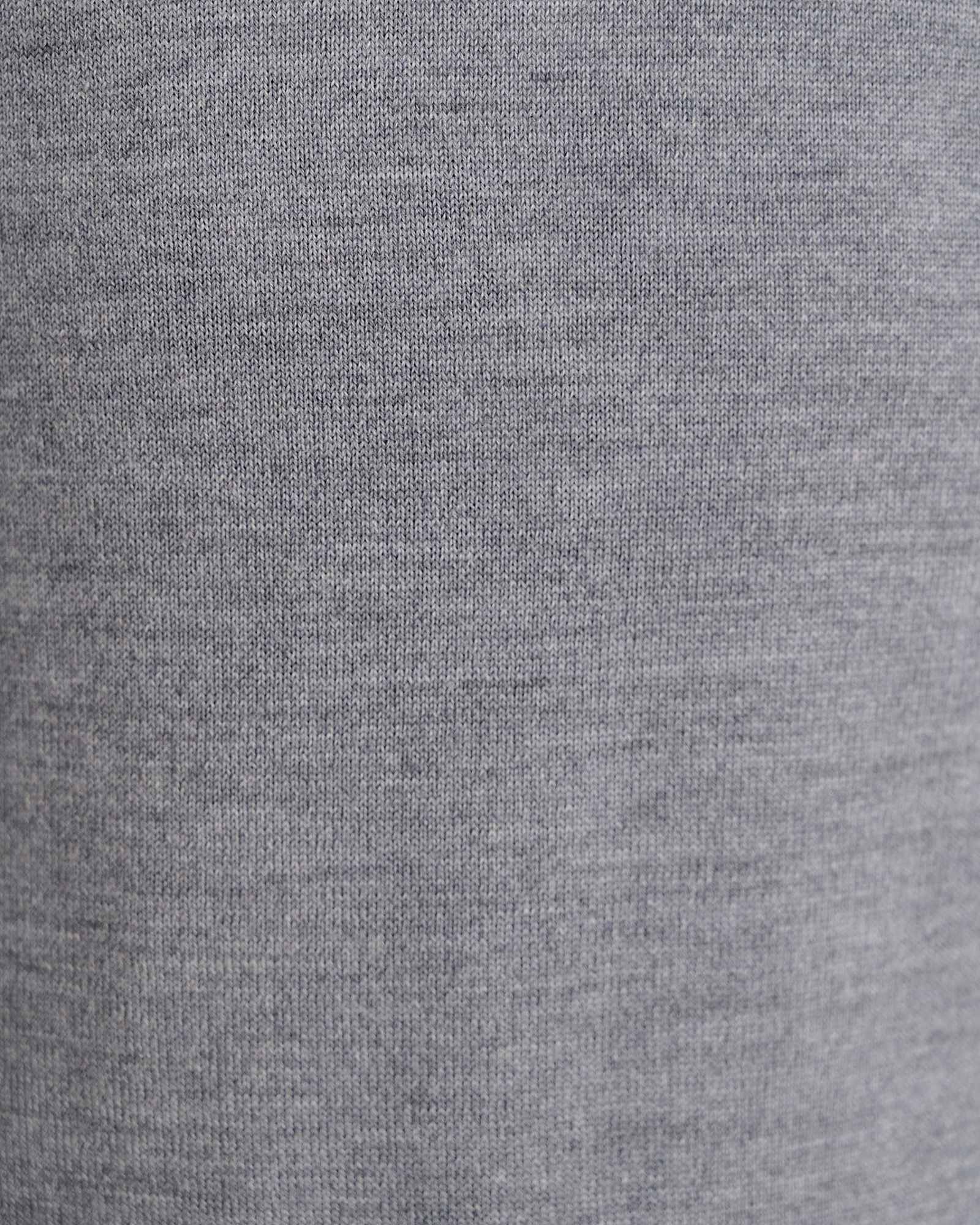Merino V-Neck Knit in CHARCOAL MELANGE