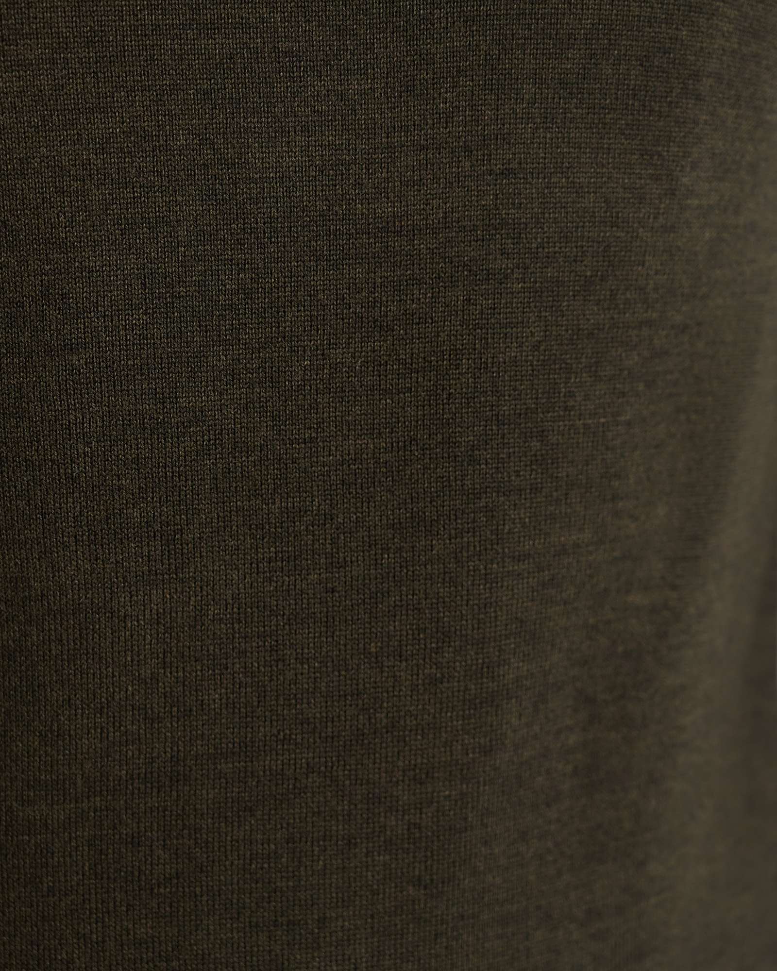 Merino V-Neck Knit in DARK KHAKI