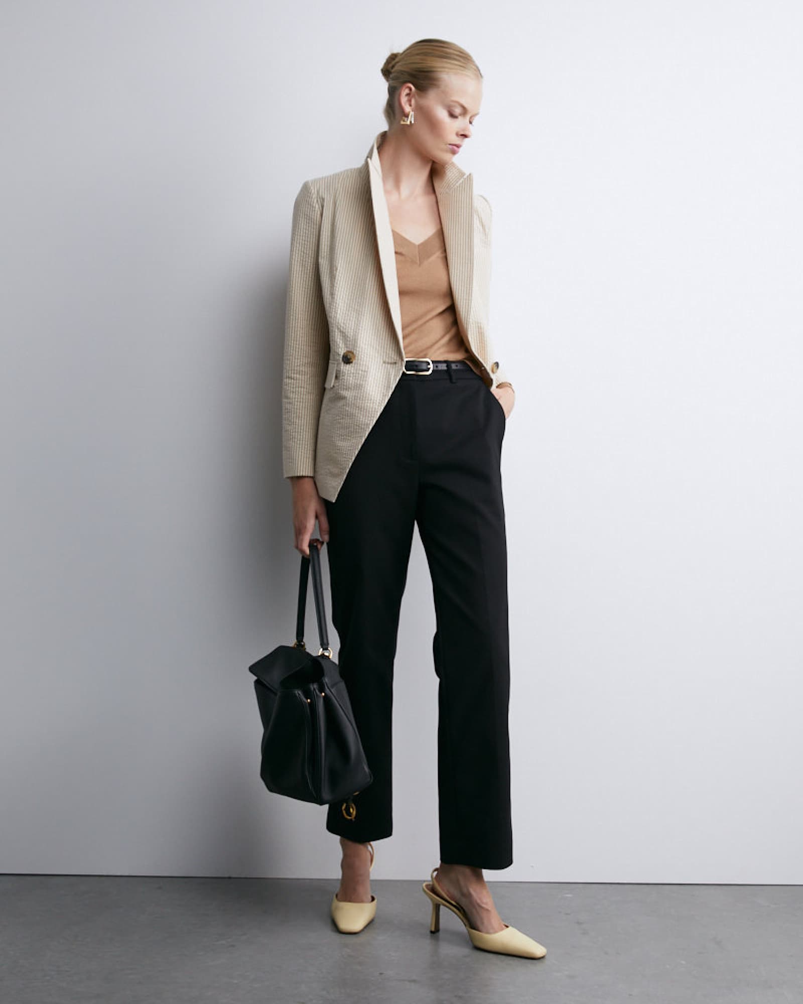 Yvette Straight Pant in BLACK
