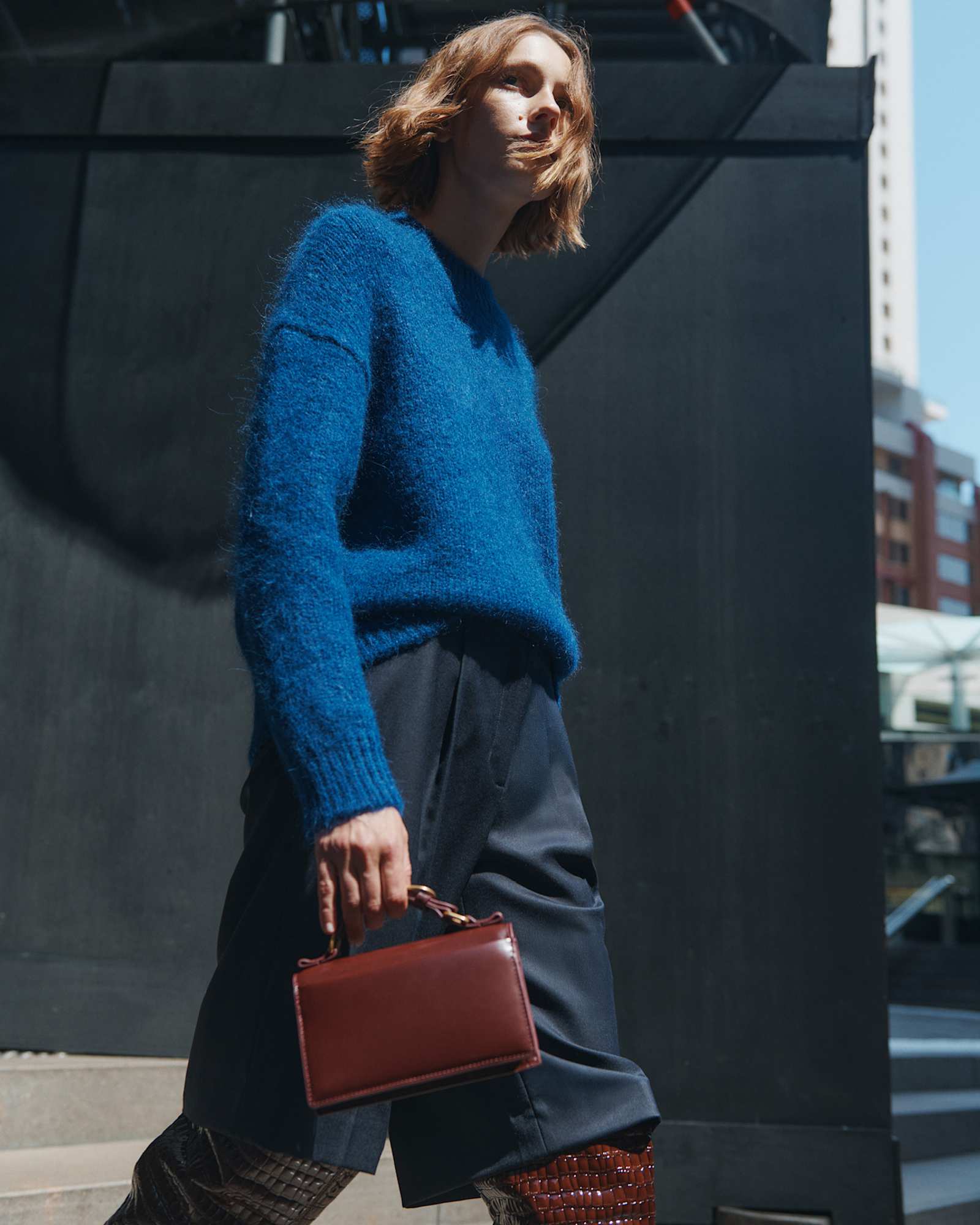 Sarish Chunky Sweater in MIDNIGHT