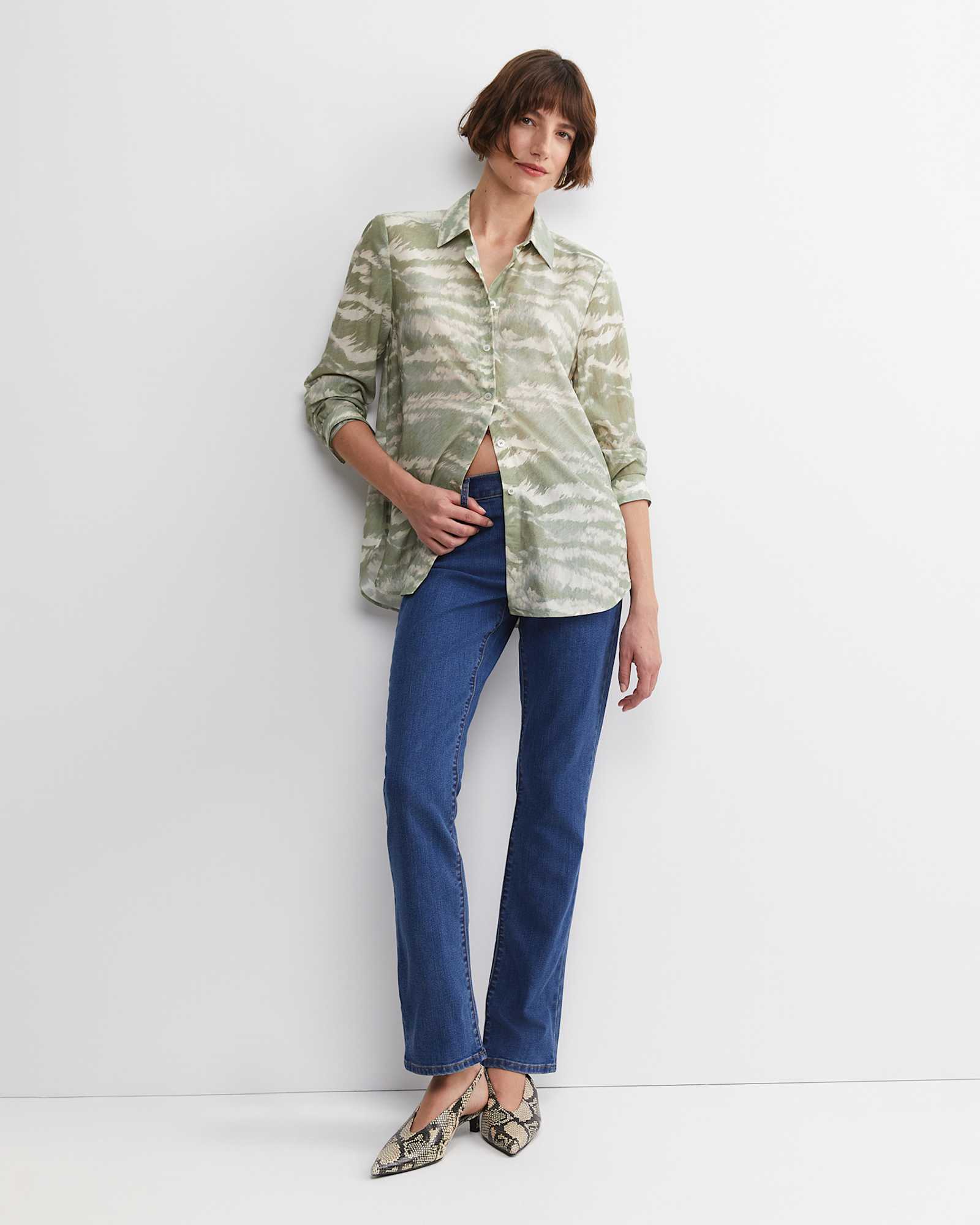 Bell Long Sleeve Shirt in GREEN