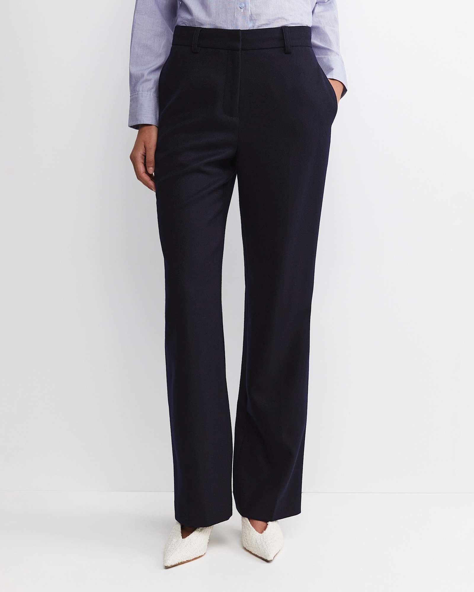 Frankie Straight Leg Pant in NAVY