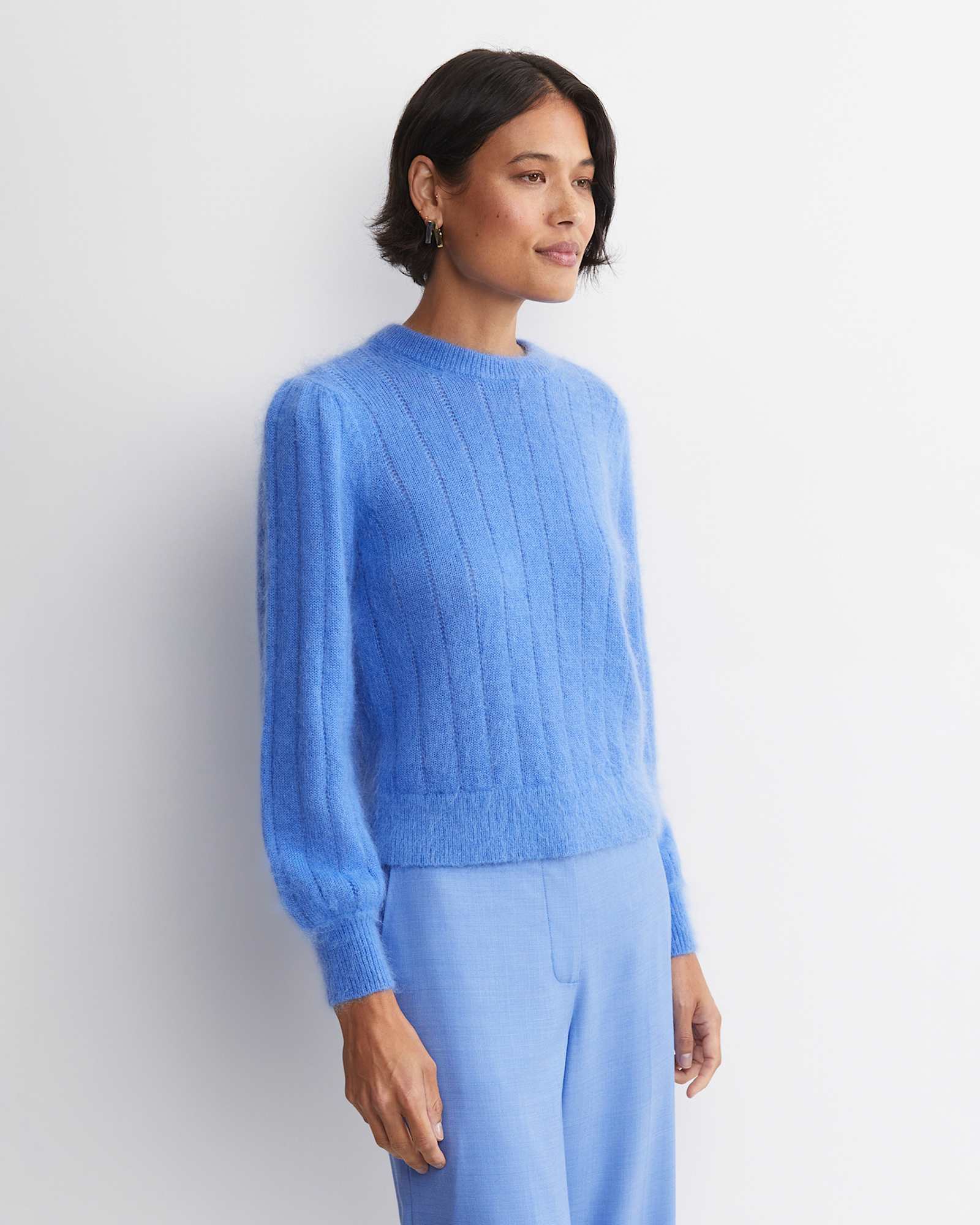 Tatiana Mohair Sweater in BELLE BLUE