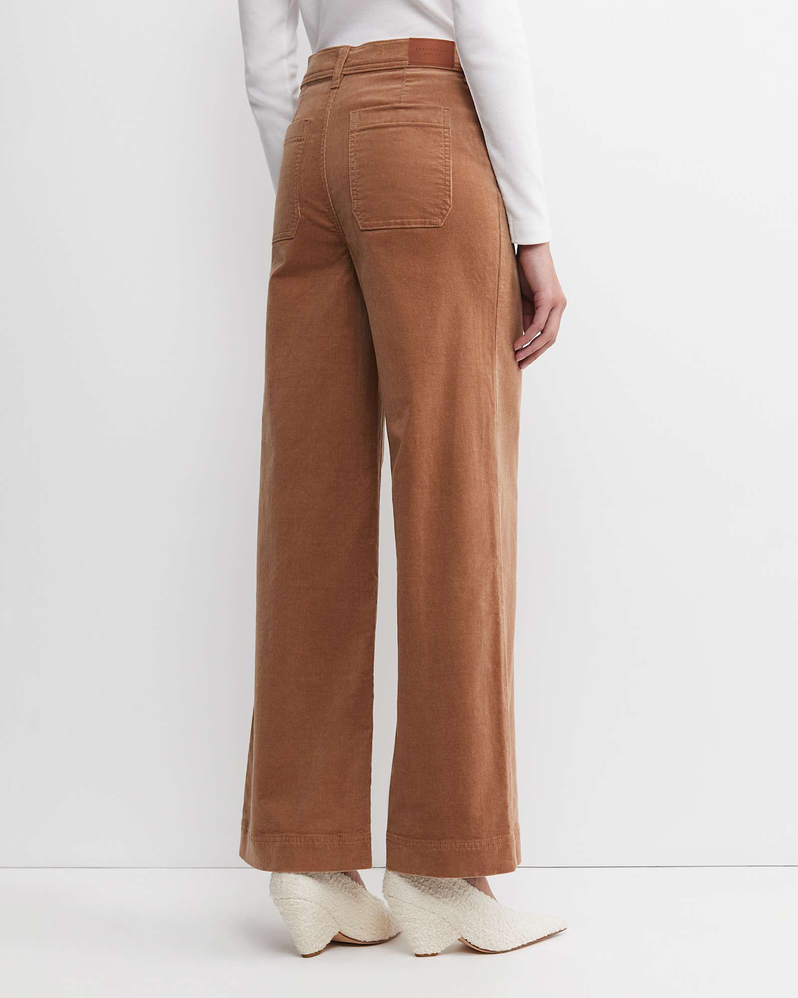 Cleo Cord Wide Leg Jean in CAMEL