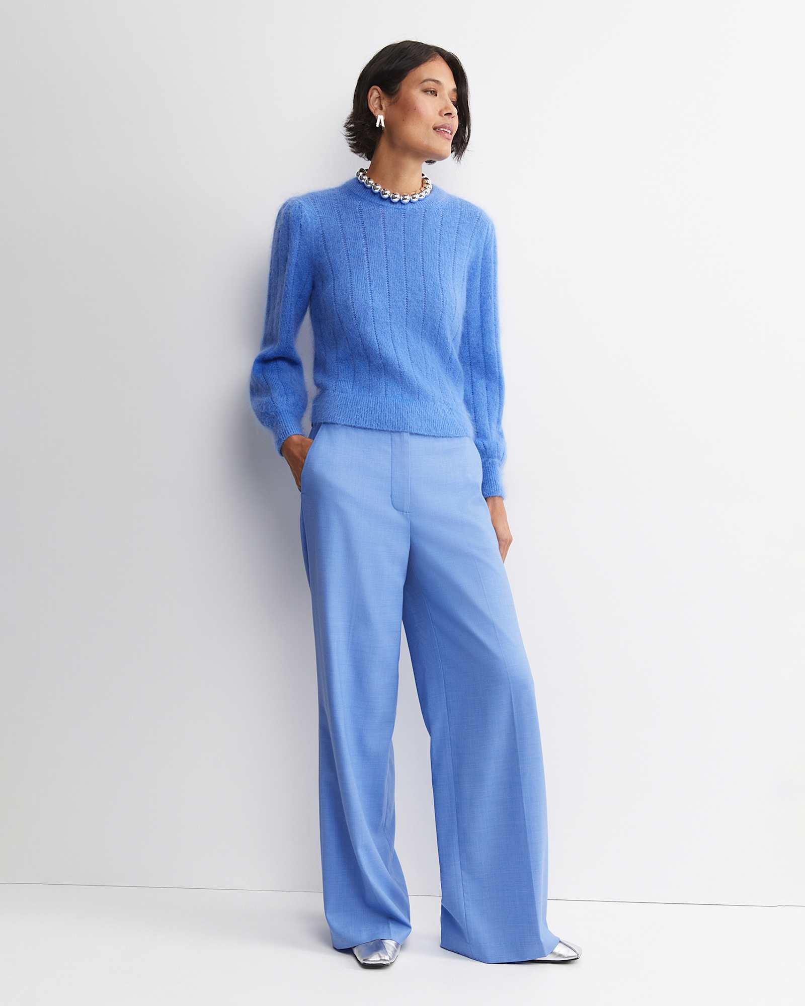 Tatiana Mohair Sweater in BELLE BLUE