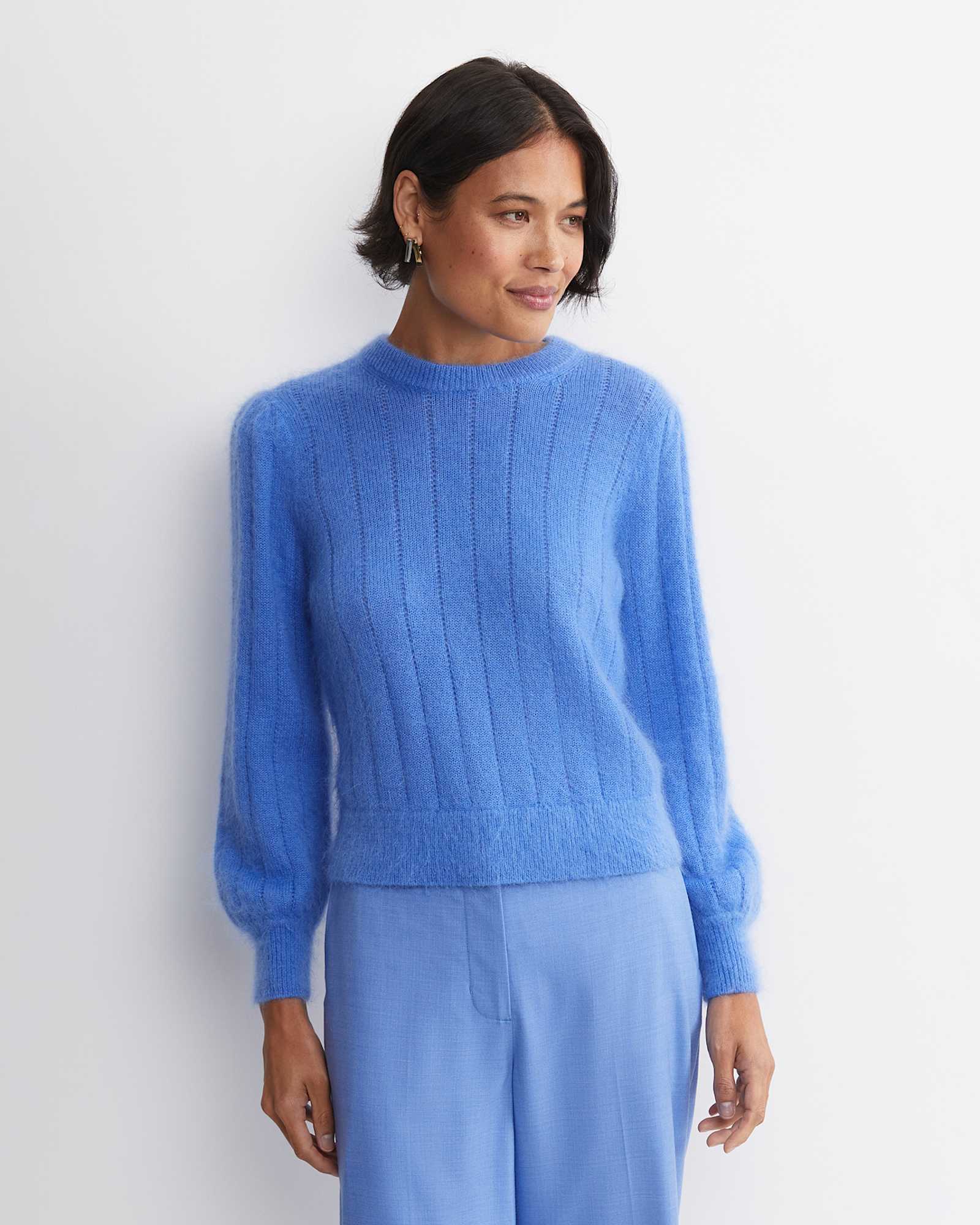 Tatiana Mohair Sweater in BELLE BLUE