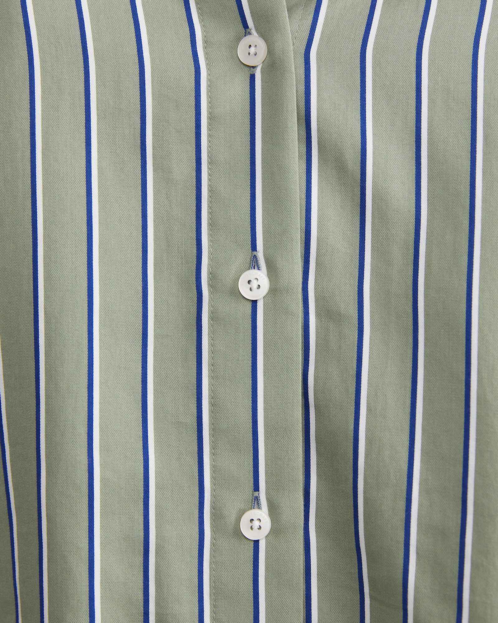 Pia Stripe Cotton Silk Shirt in MULTI