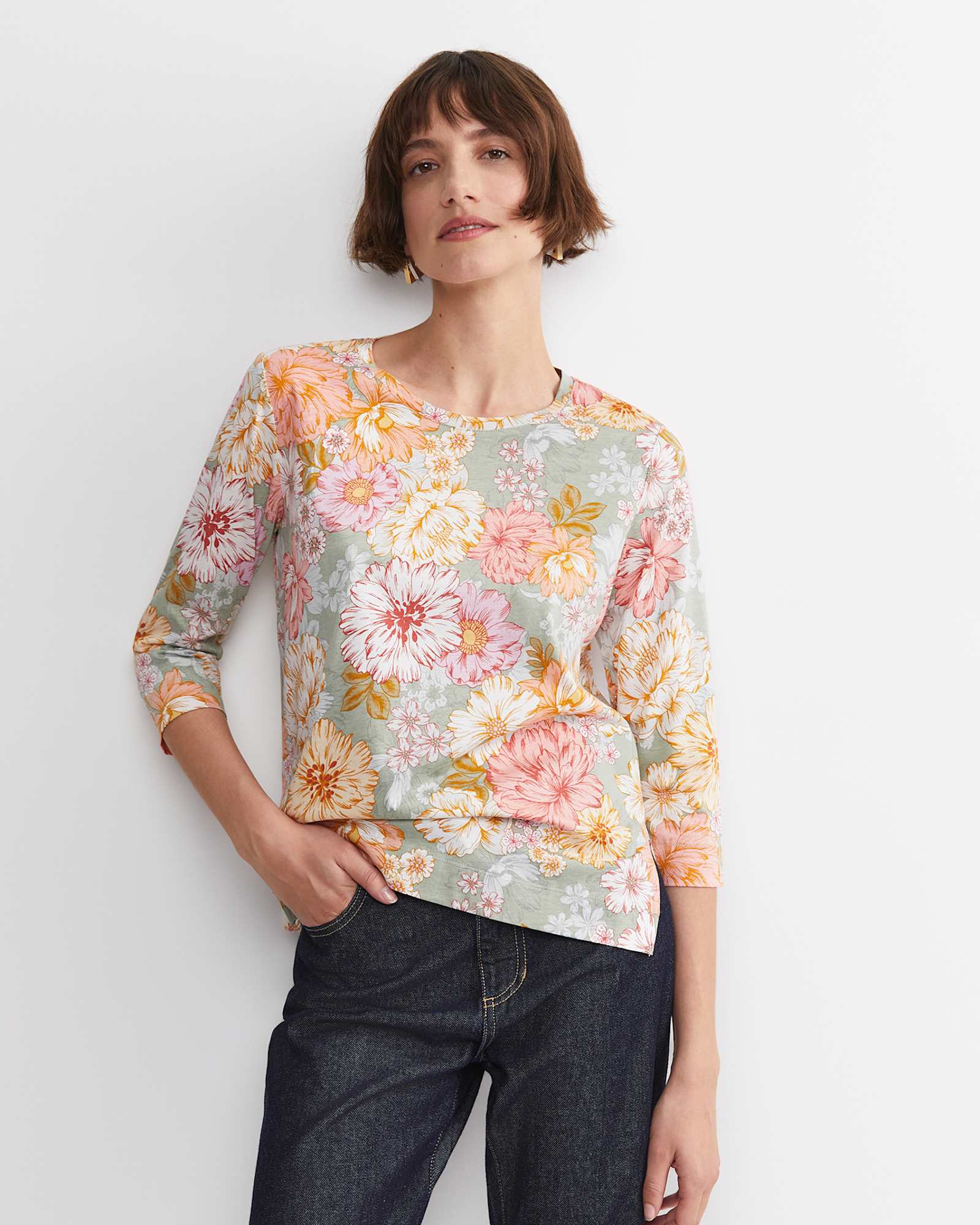 Winter Sweet Mercerised Tee in MULTI