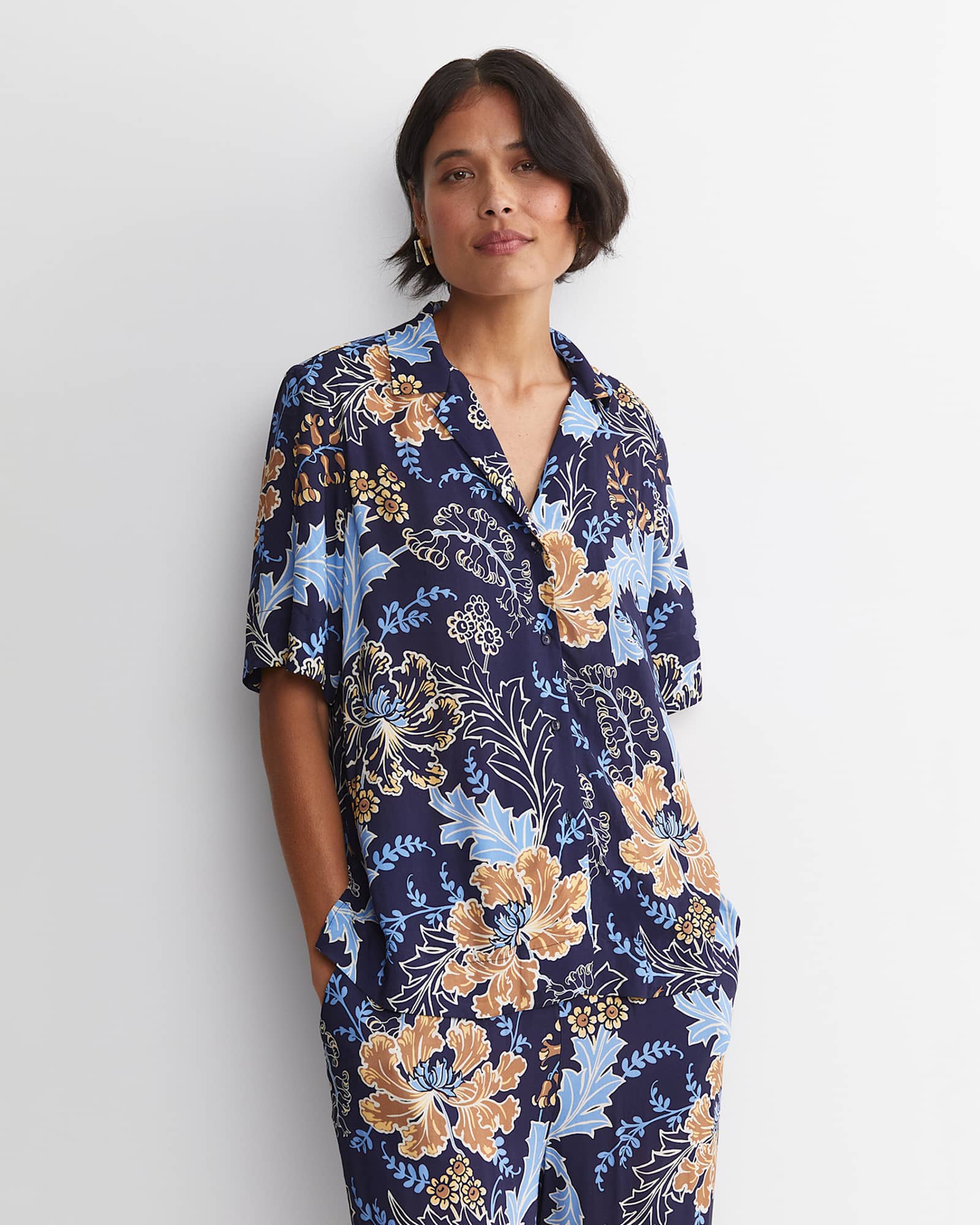 Poppy Liberty Short Sleeve Blouse in MULTI