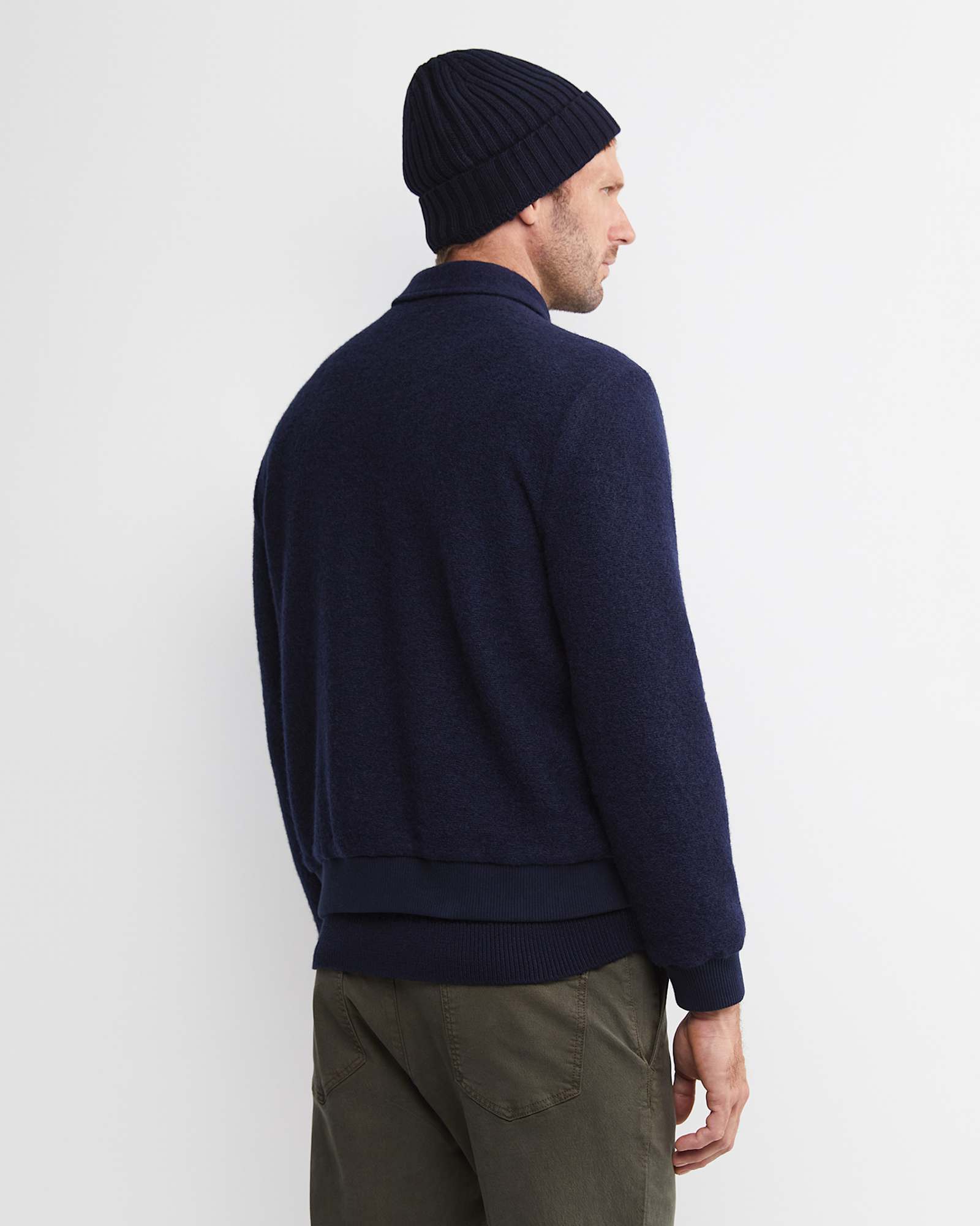 Stephen Bomber Jacket in NAVY