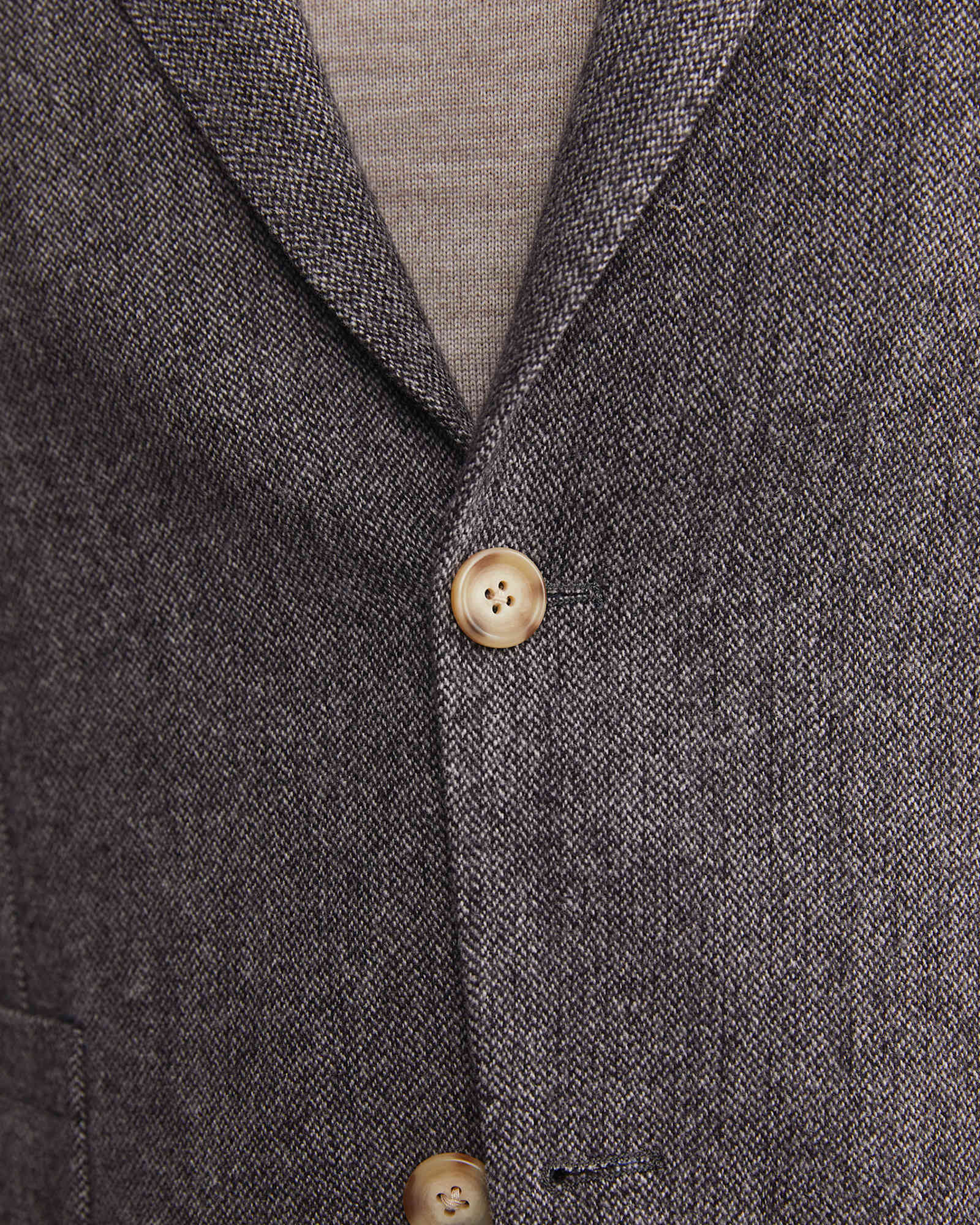 Max Washed Wool Item Jacket in DARK CHARCOAL