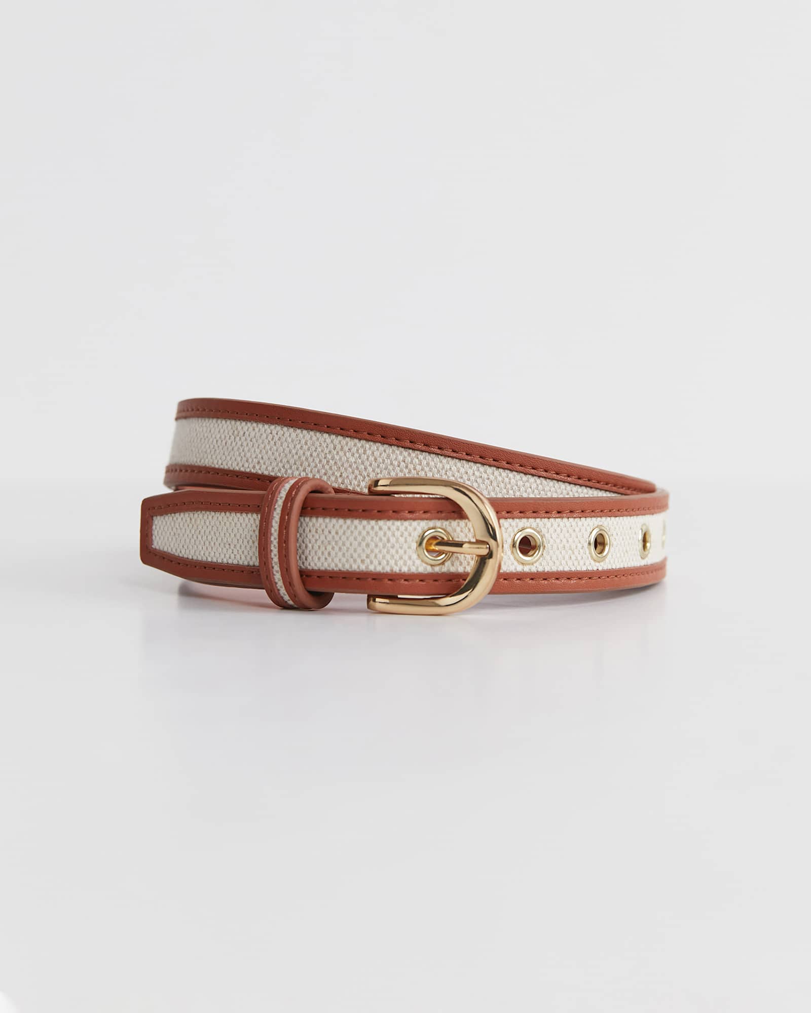 Claire Canvas Belt in NATURAL