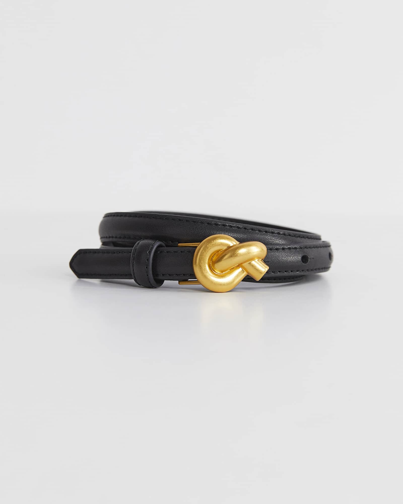 Libby Leather Belt in BLACK