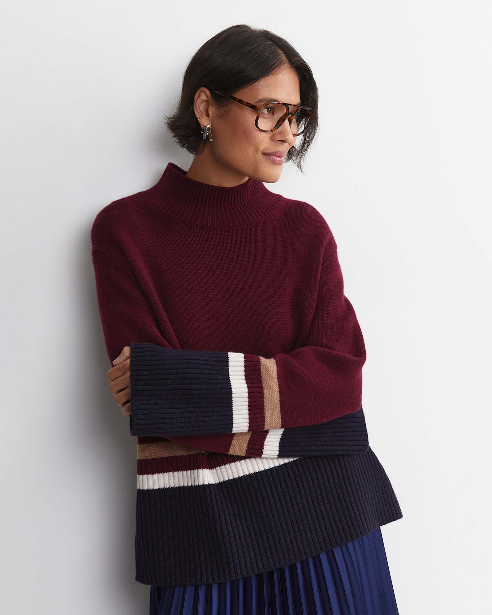 Sunshine Colour Block Sweater in MULTI