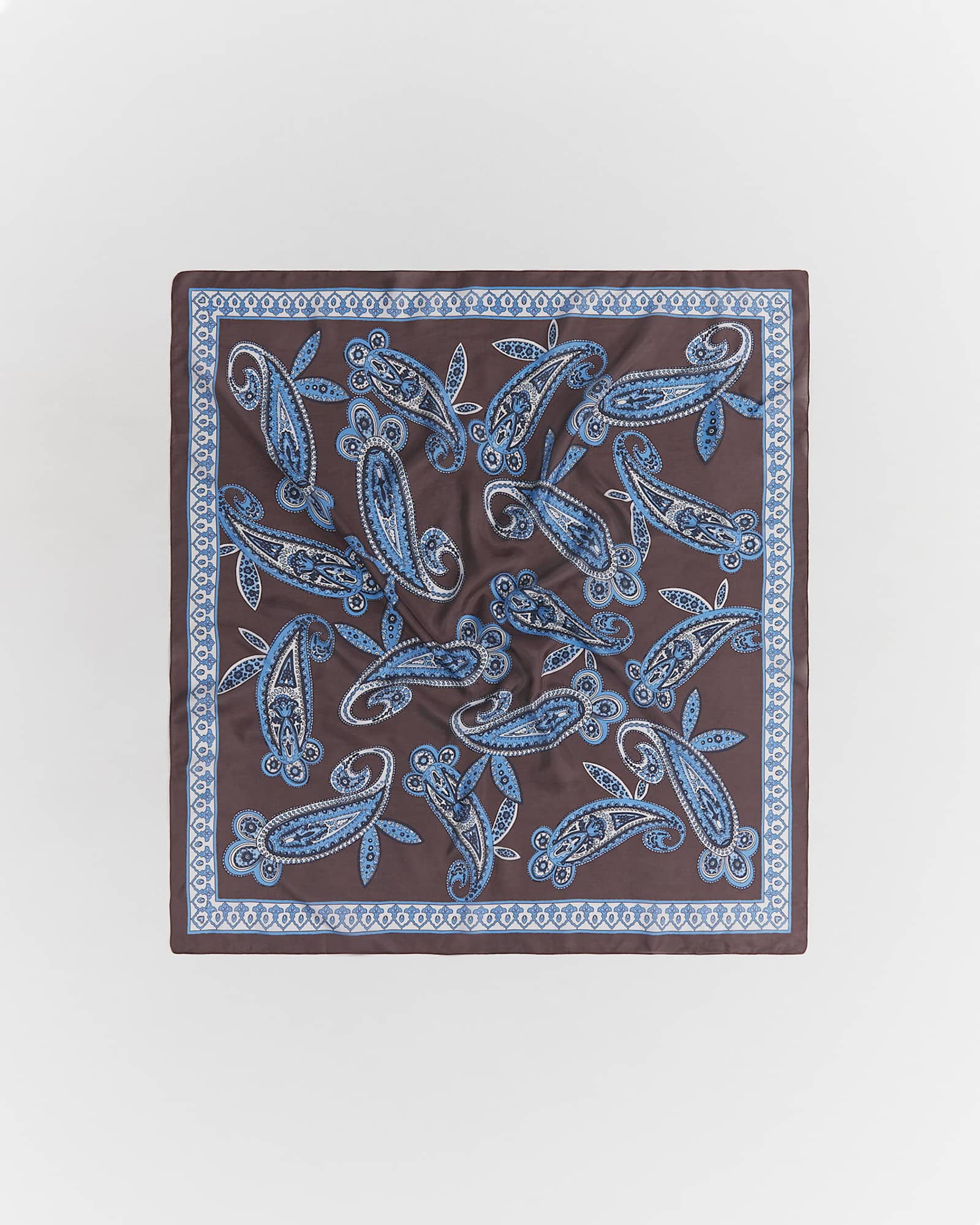 Elizabeth Paisley Scarf in CHOCOLATE