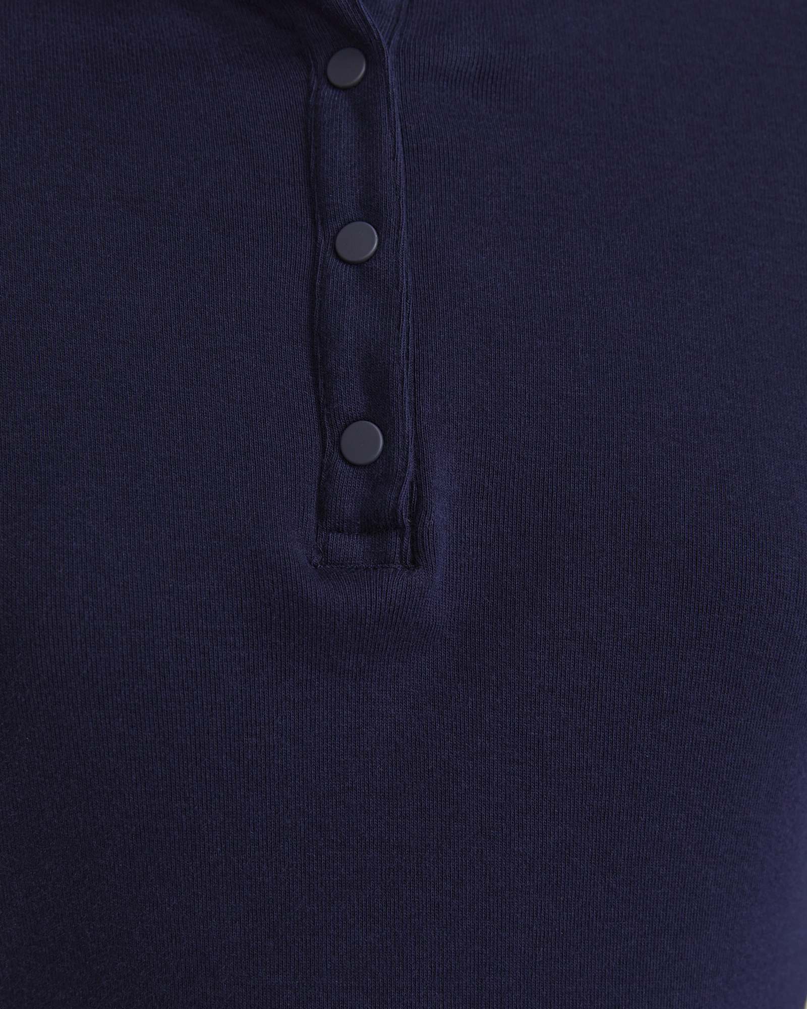 Lucy Snap Funnel Neck Top in NAVY