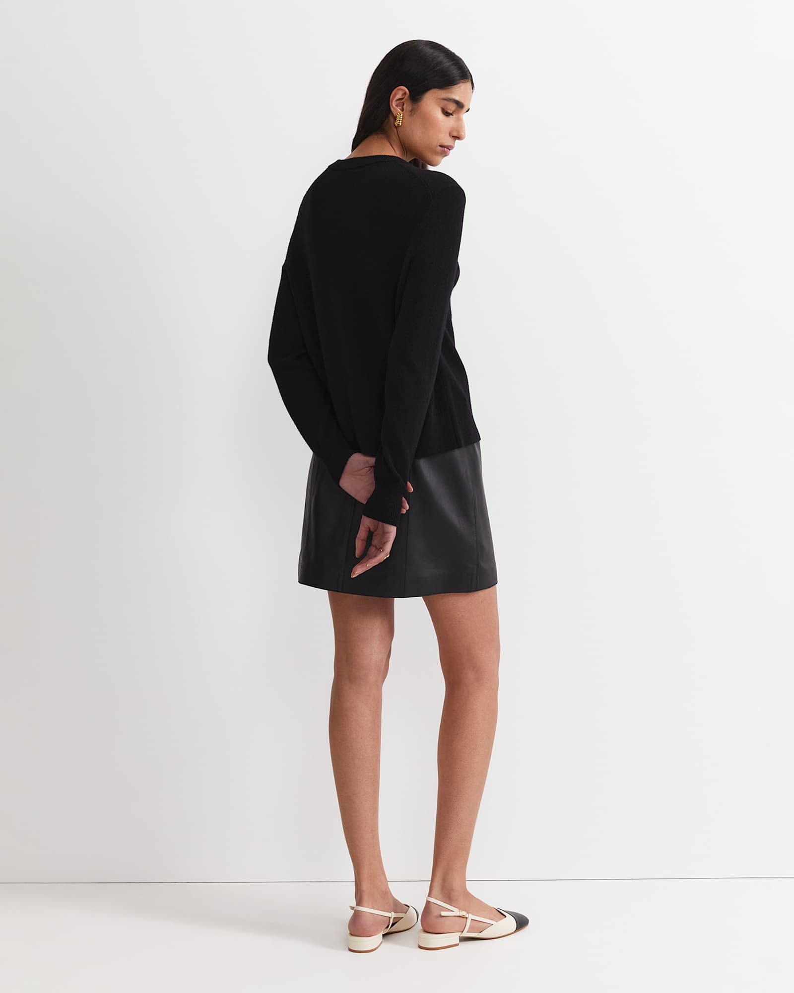 Sunshine Wool Cardigan in BLACK