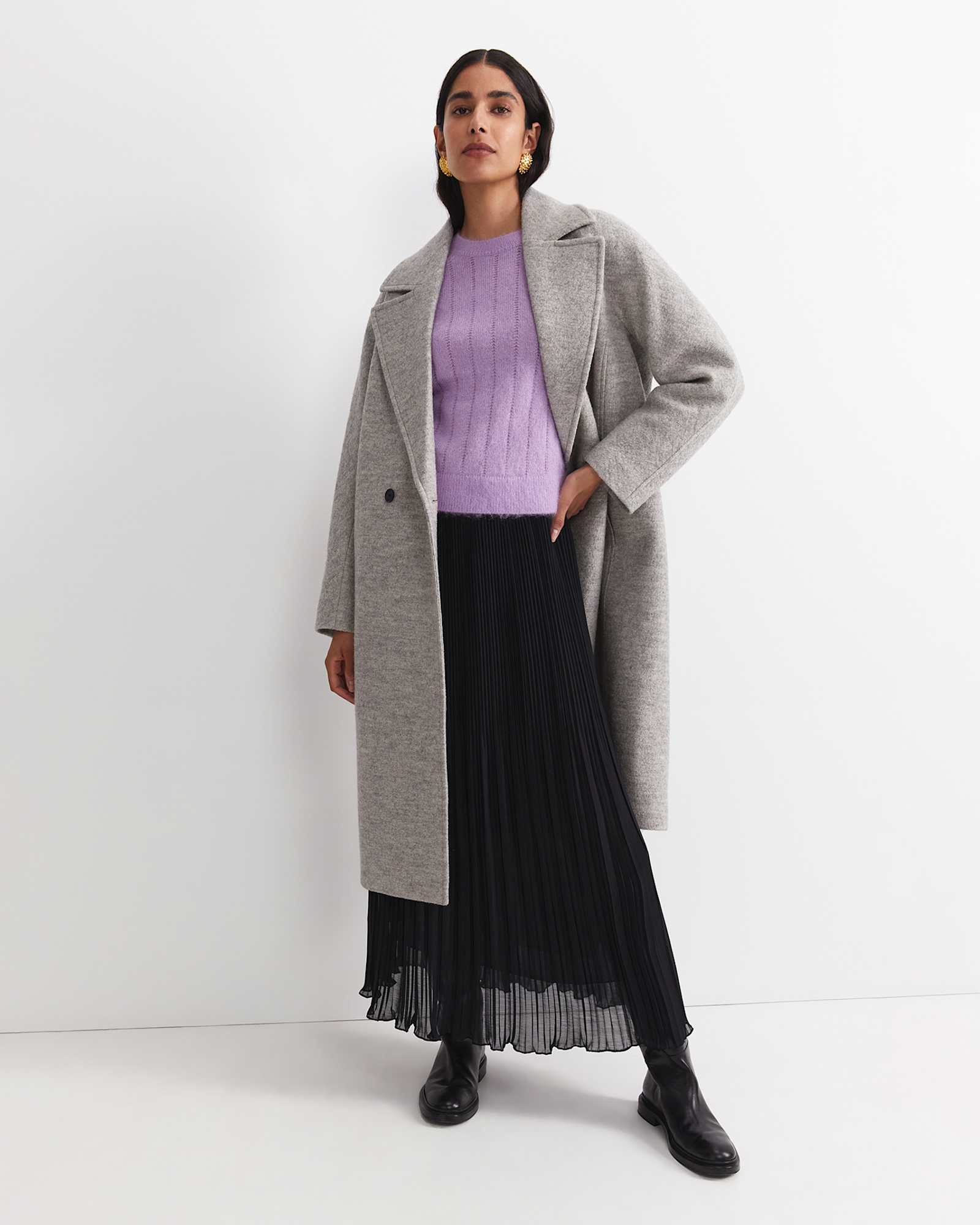 Tatiana Mohair Sparkle Sweater in LILAC