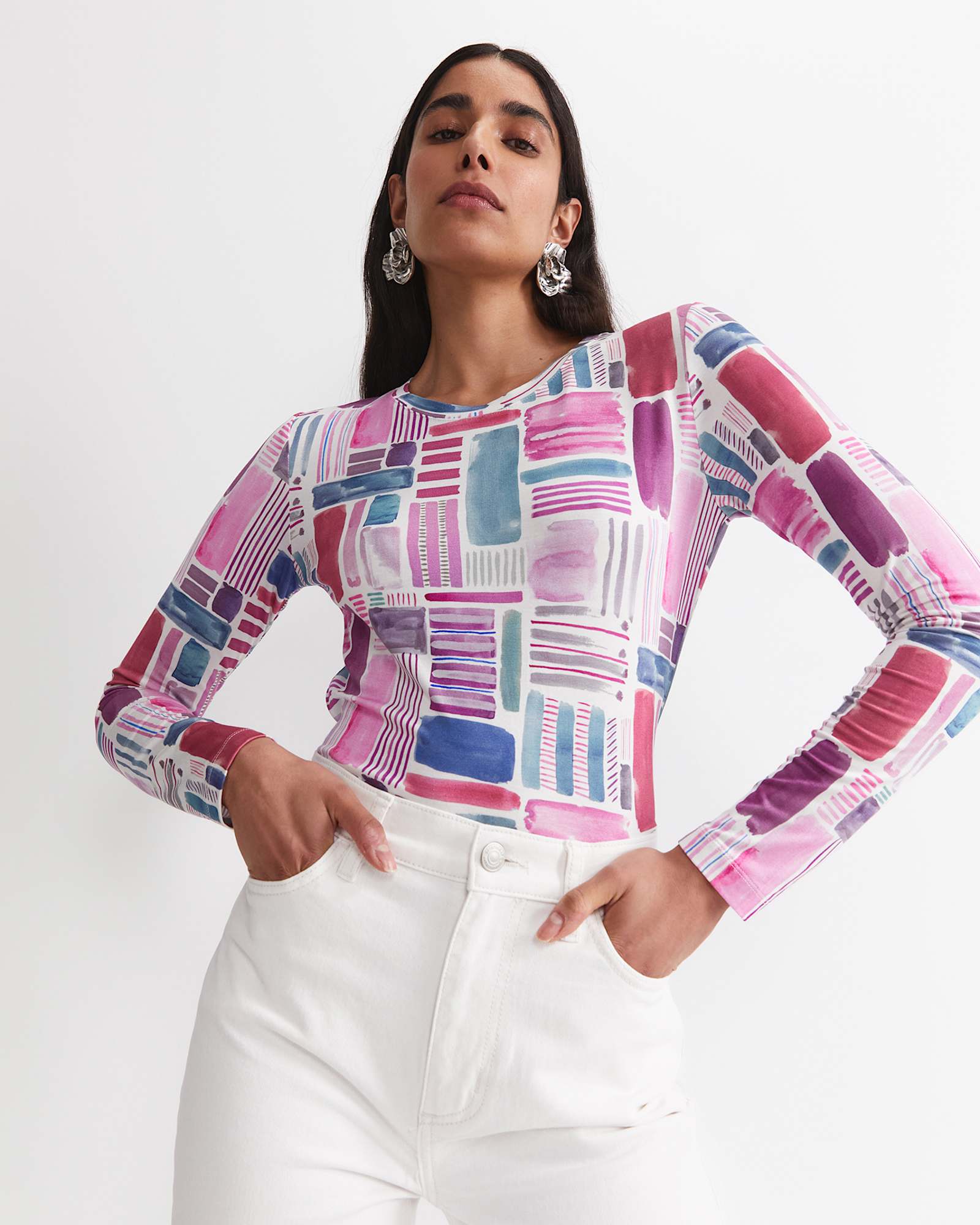 Construct Liberty Magic Tee in PINK MULTI