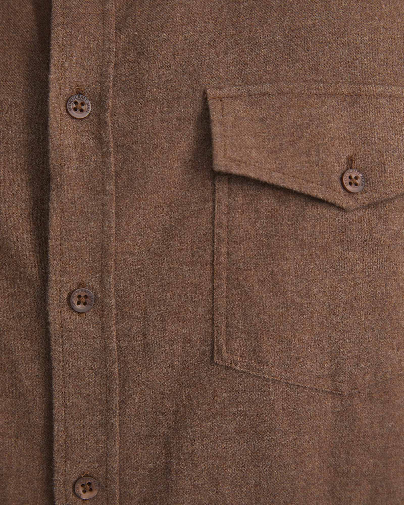 Jarron Long Sleeve Shirt in CAFE MELANGE
