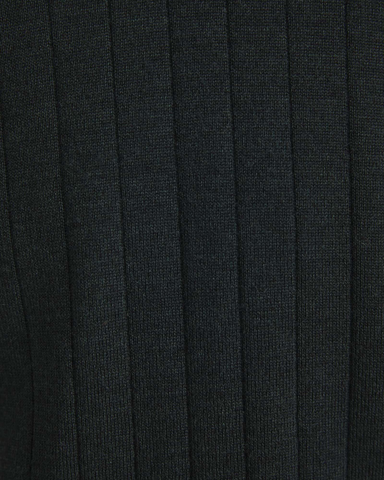Angus Merino Long Sleeve Knit Polo in FOREST