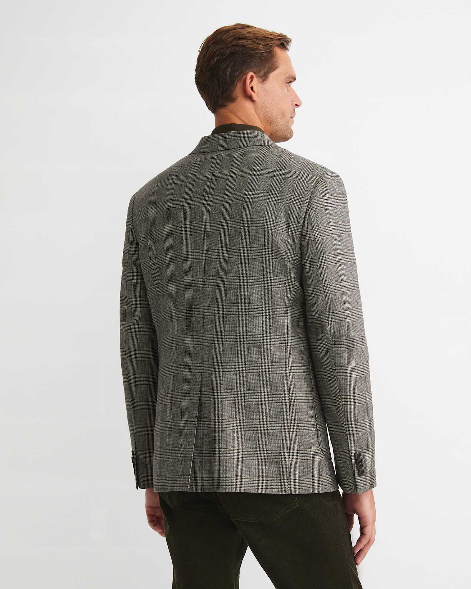 Tilbury Check Item Jacket in BROWN/NATURAL