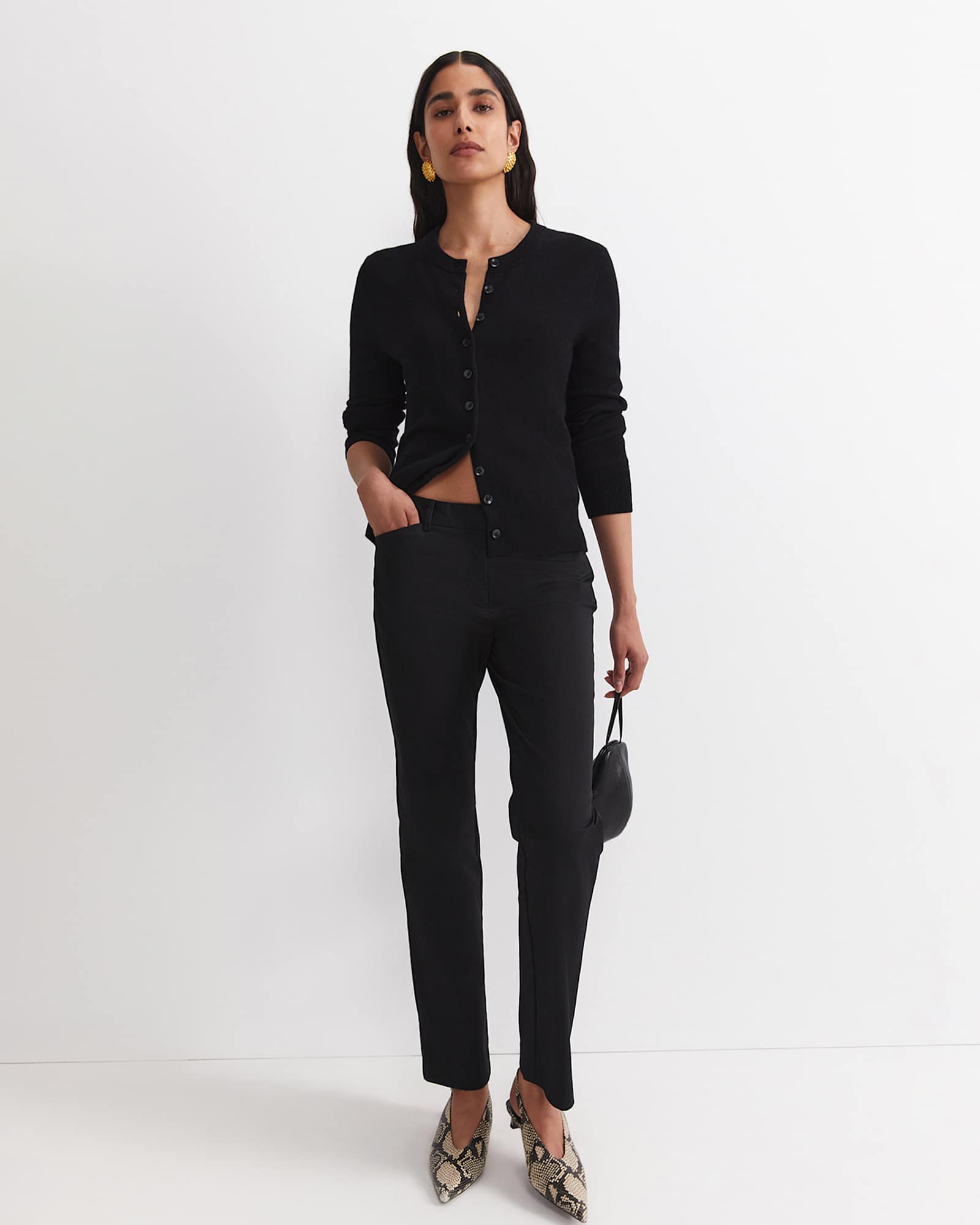 Eva Full Length Pant in BLACK