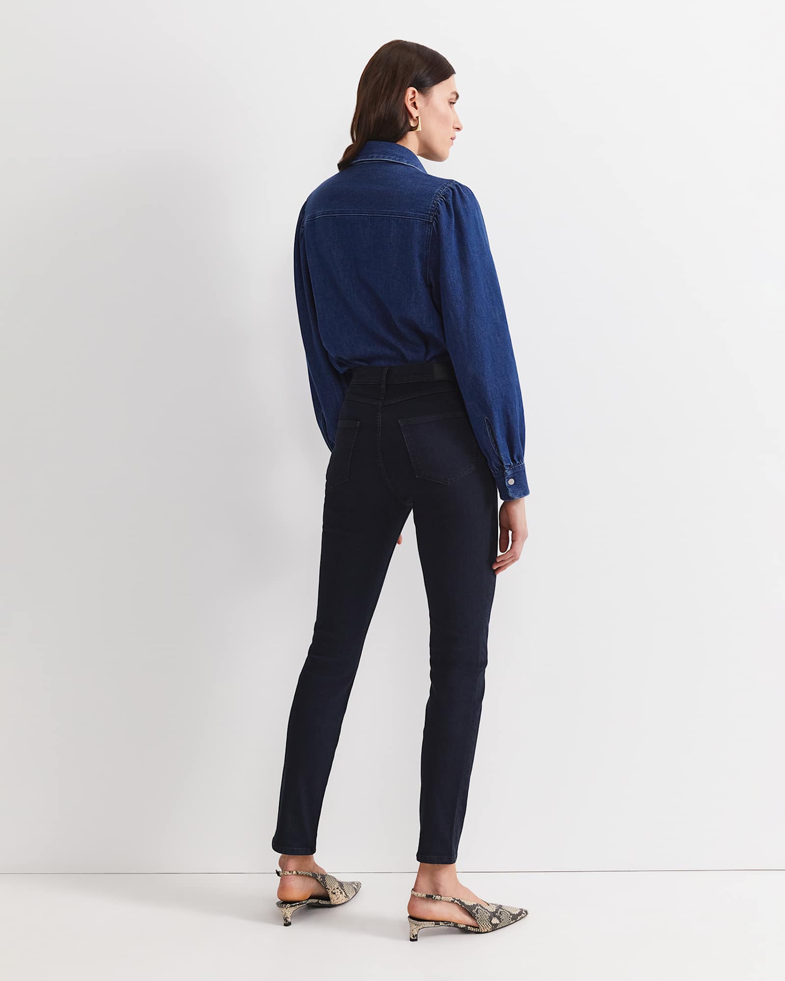 Jackie High Waist Skinny Jean in DARK WASH
