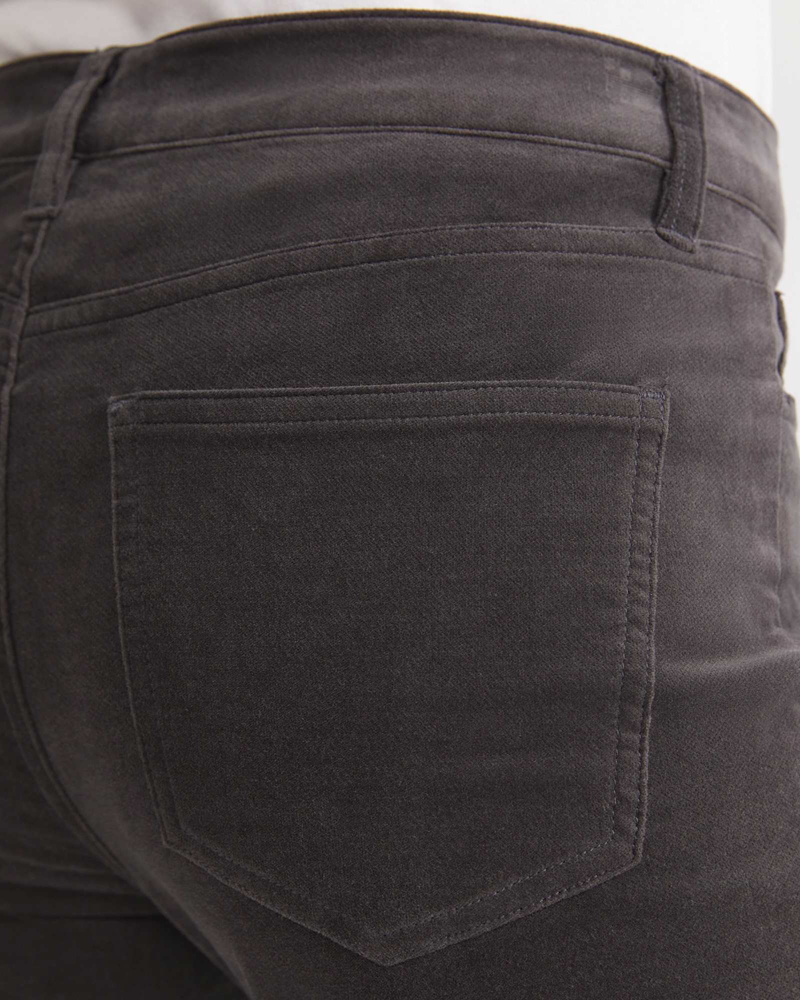 Cleo Velvet Pant in CHARCOAL