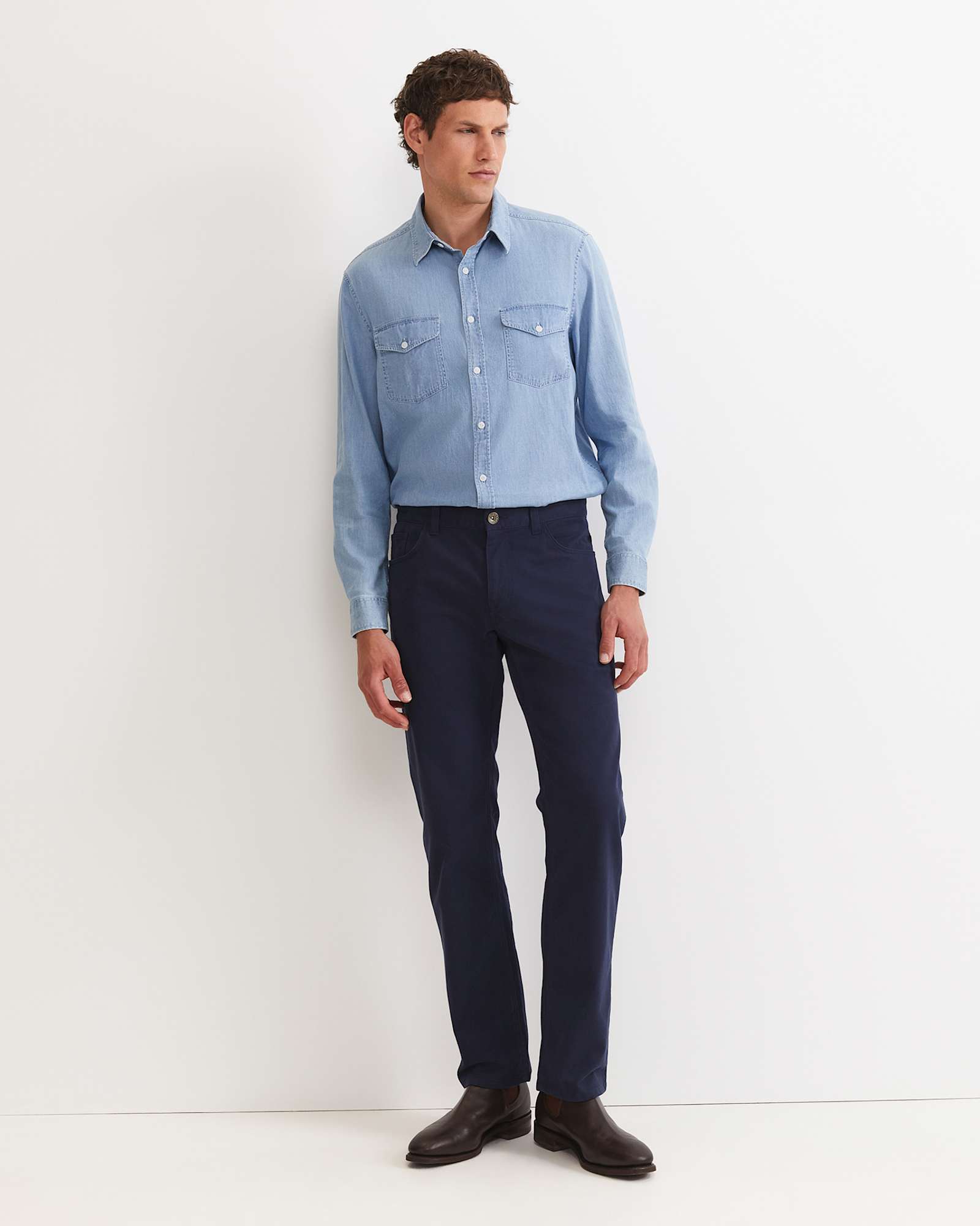 Bedford Jean in MID BLUE