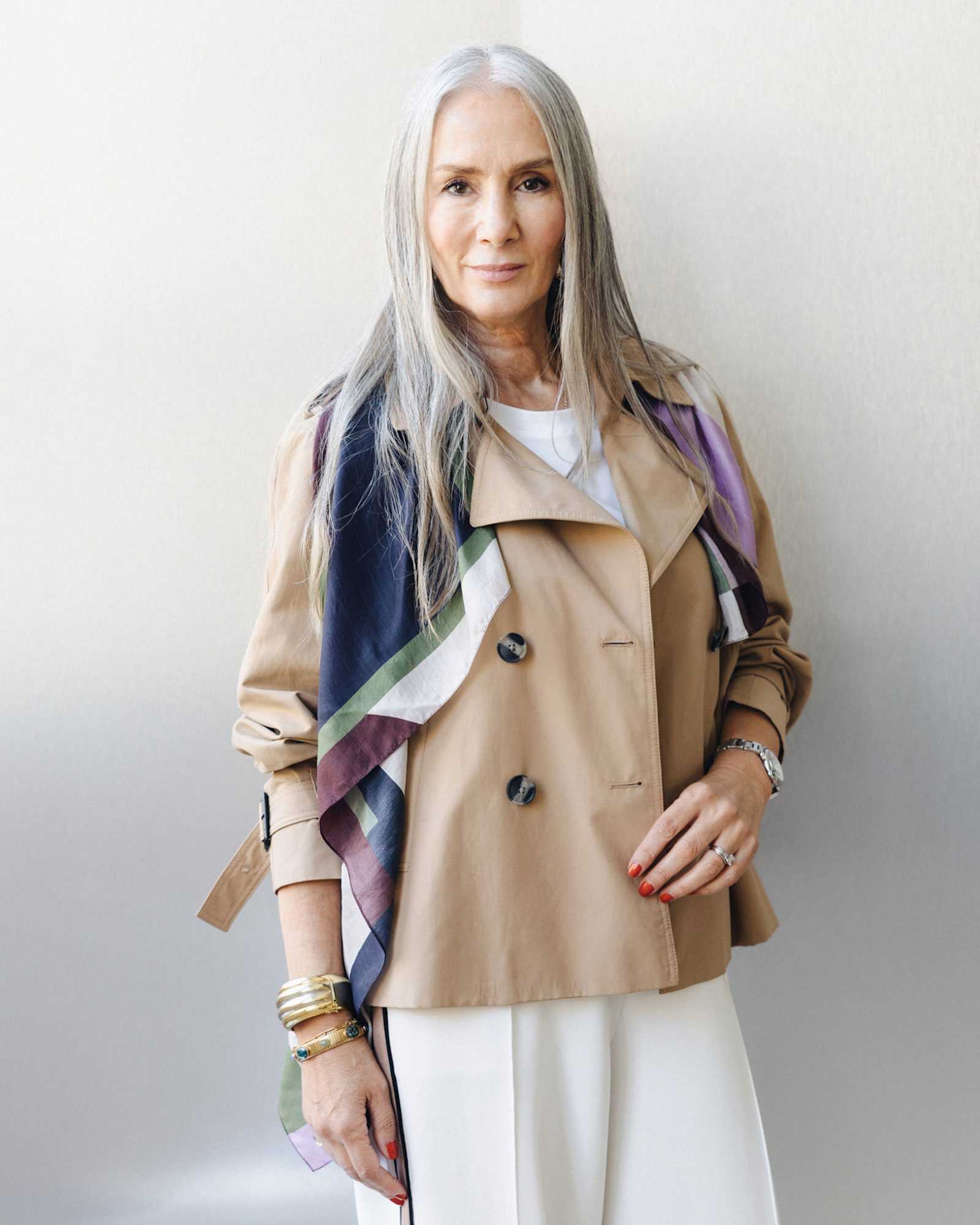 Audrey Crop Trench in PECAN