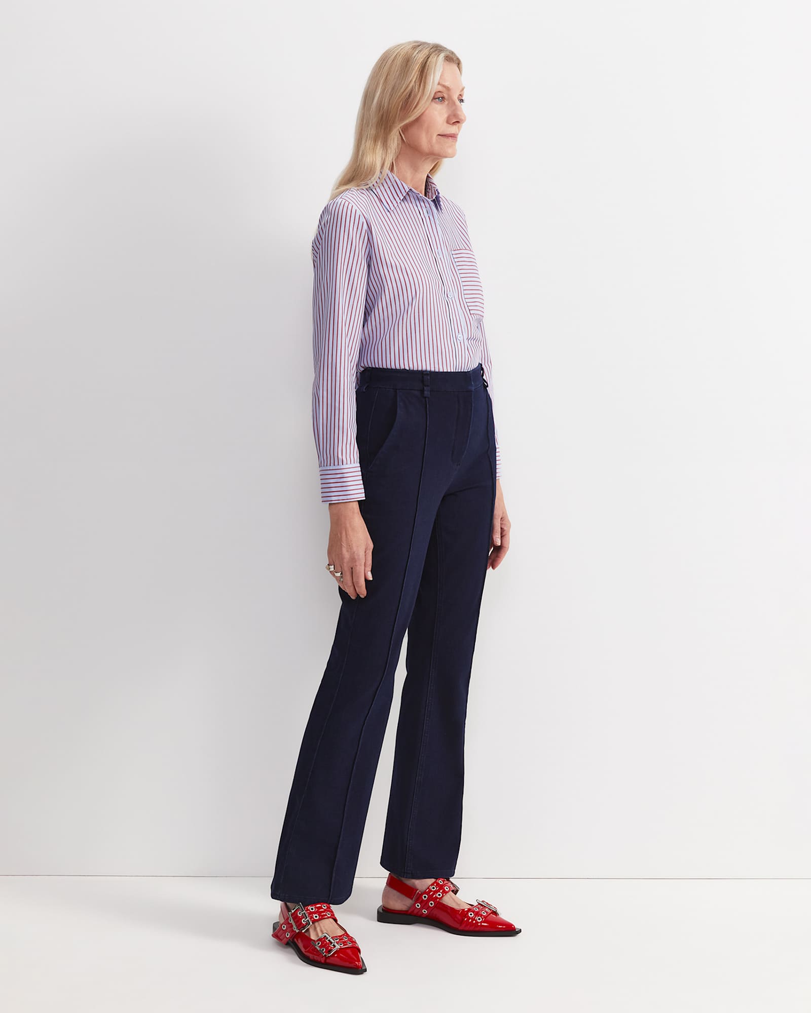 Nyra Pintuck Jean in INDIGO