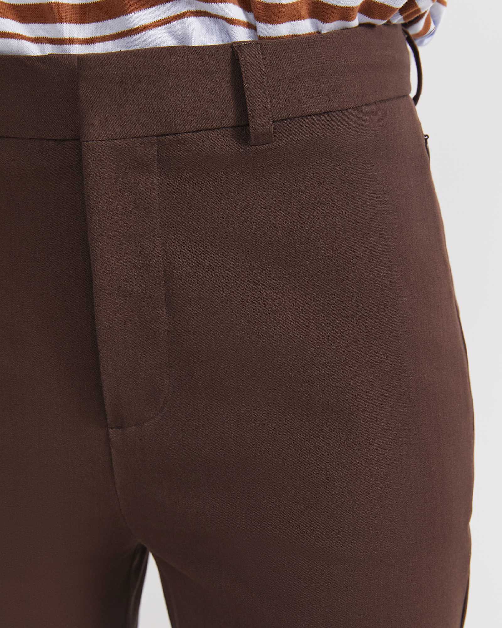 Felicity Straight Leg Pant in CHOCOLATE