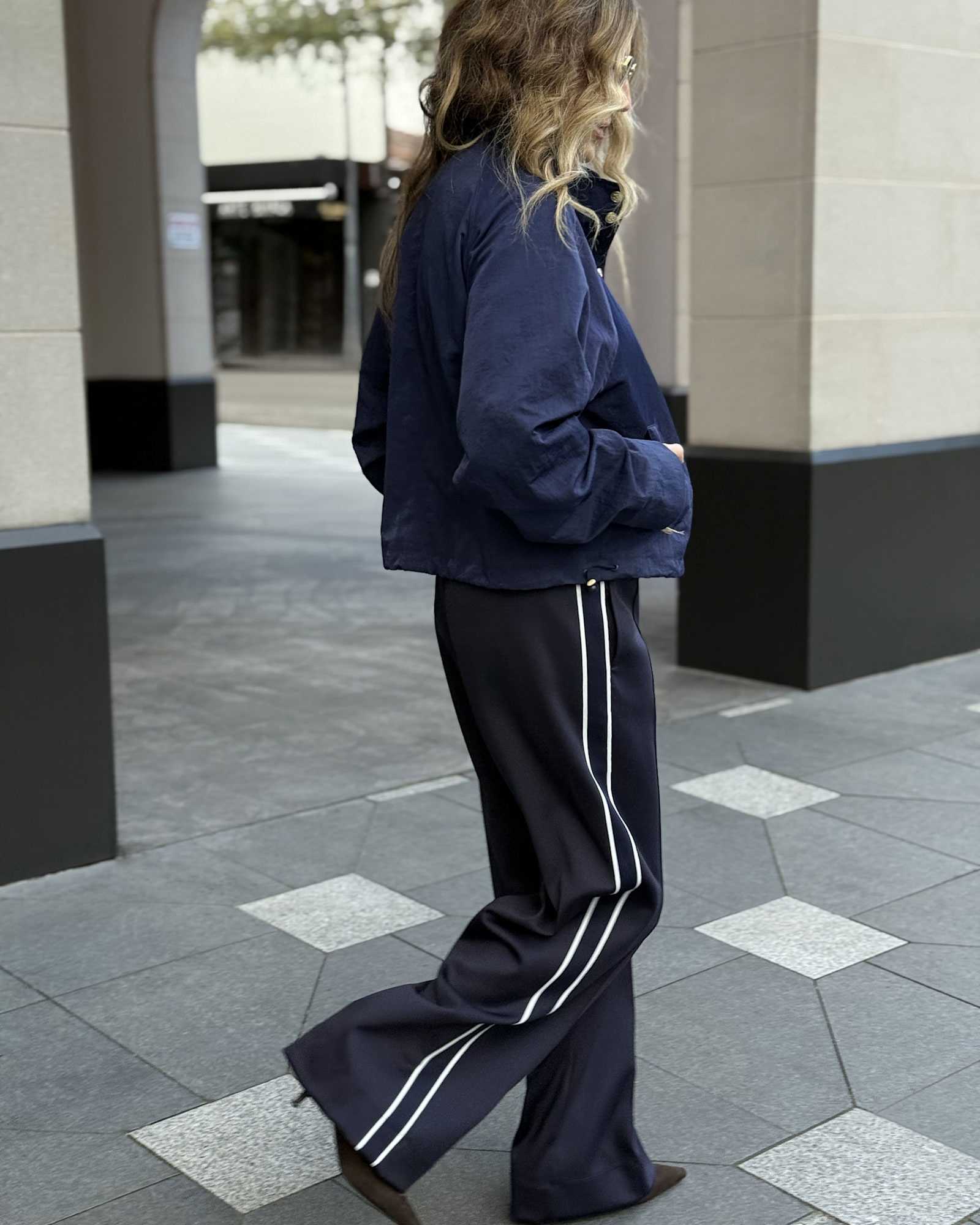 Lina Track Pant in NAVY MULTI